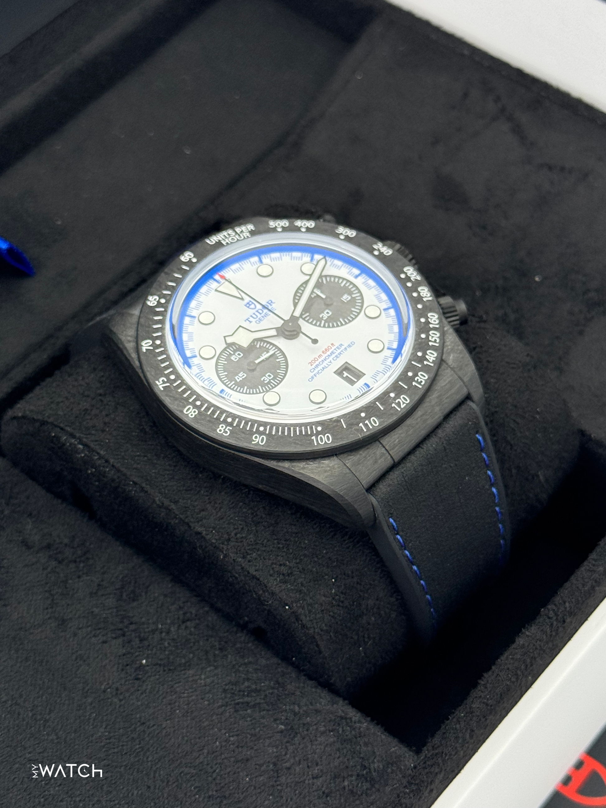 NEW 2025 Tudor Black Bay 25 42mm 79377KN Black Carbon White Dial - MyWatchLLC