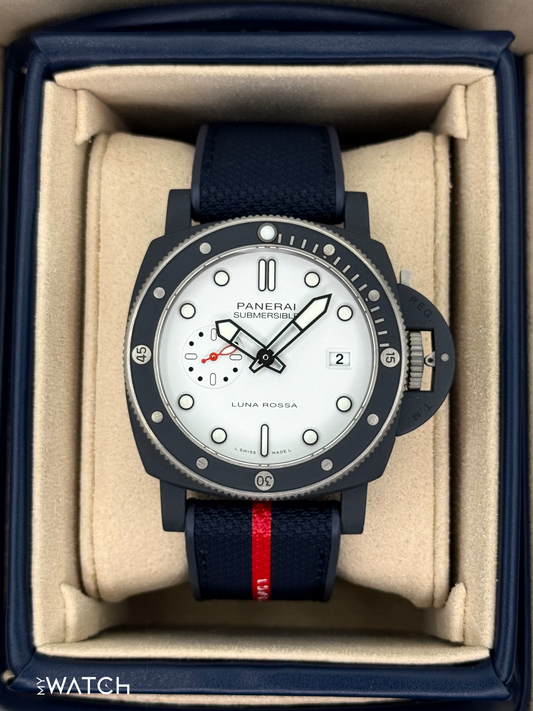 NEW 2025 Panerai Quarantaquattro 44mm PAM01543 Ceramic White Dial - MyWatchLLC