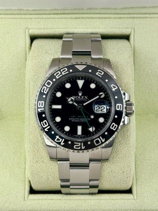 2012 Rolex GMT-Master II 40mm 116710LN Stainless Steel Black Dial - MyWatchLLC