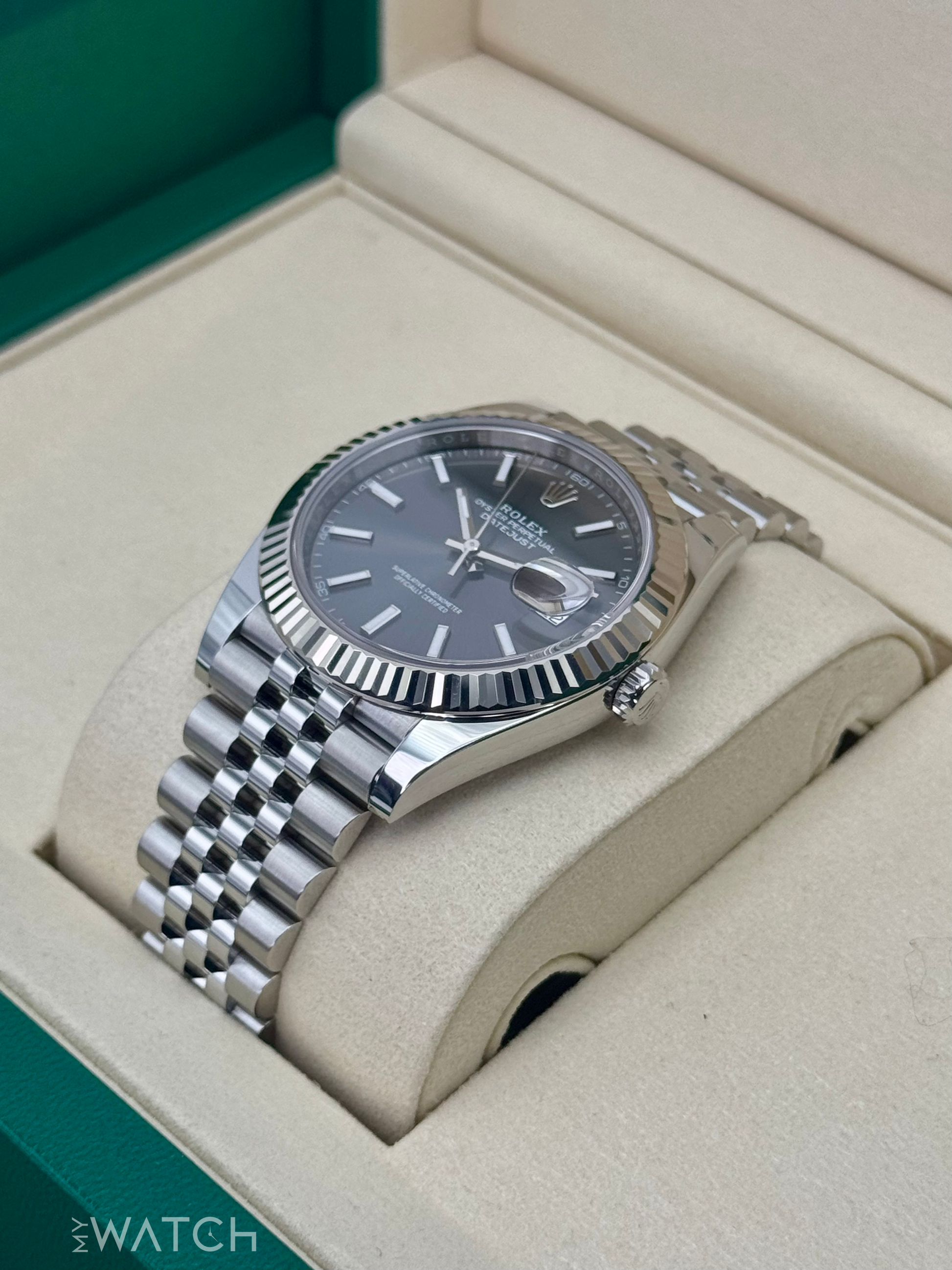 NEW 2025 Rolex Datejust 41mm 126334 Stainless Steel Jubilee Rhodium Dial - MyWatchLLC