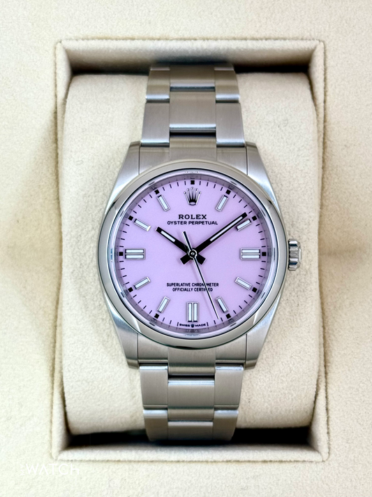 2024 Rolex Oyster Perpetual 36mm 126000 Candy Pink Dial - MyWatchLLC