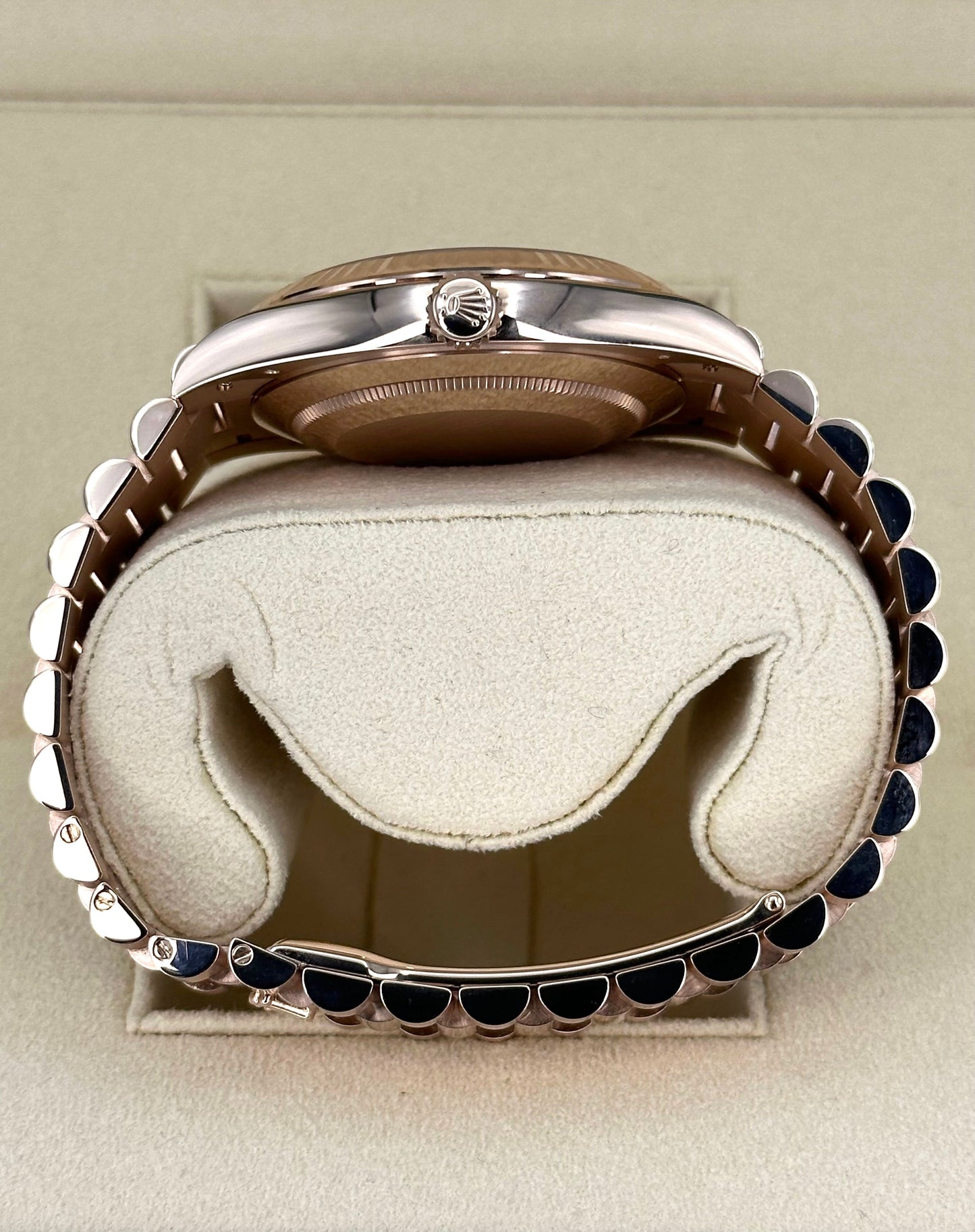 NEW 2024 Rolex Day-Date 40mm 228235 Presidential Rose Gold Olive Dial - MyWatchLLC