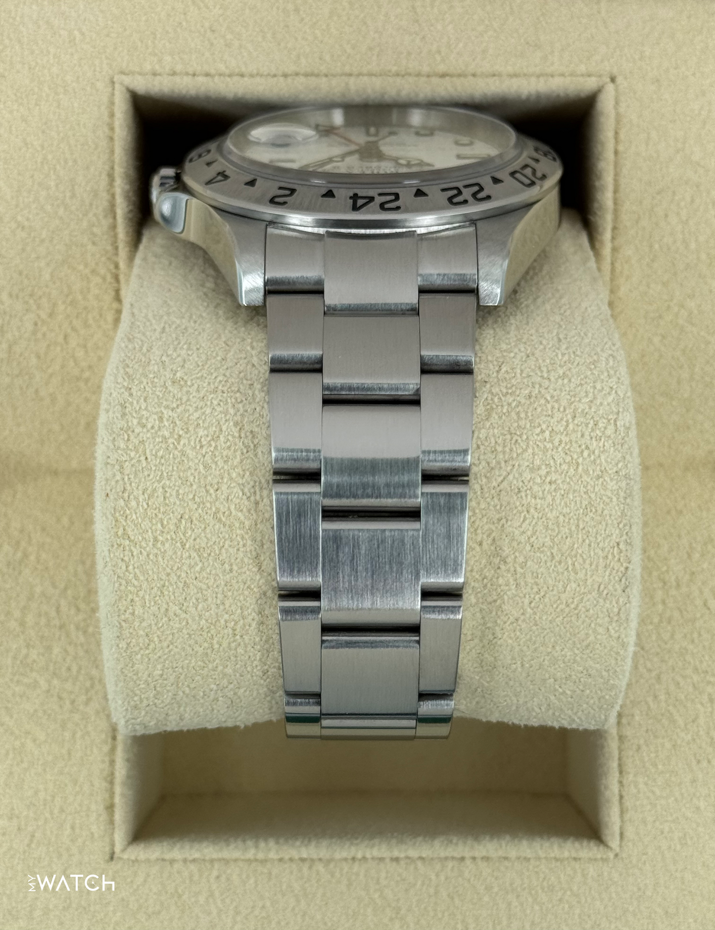 2006 Rolex Explorer II 40mm 16570 Stainless Steel Polar White Dial - MyWatchLLC