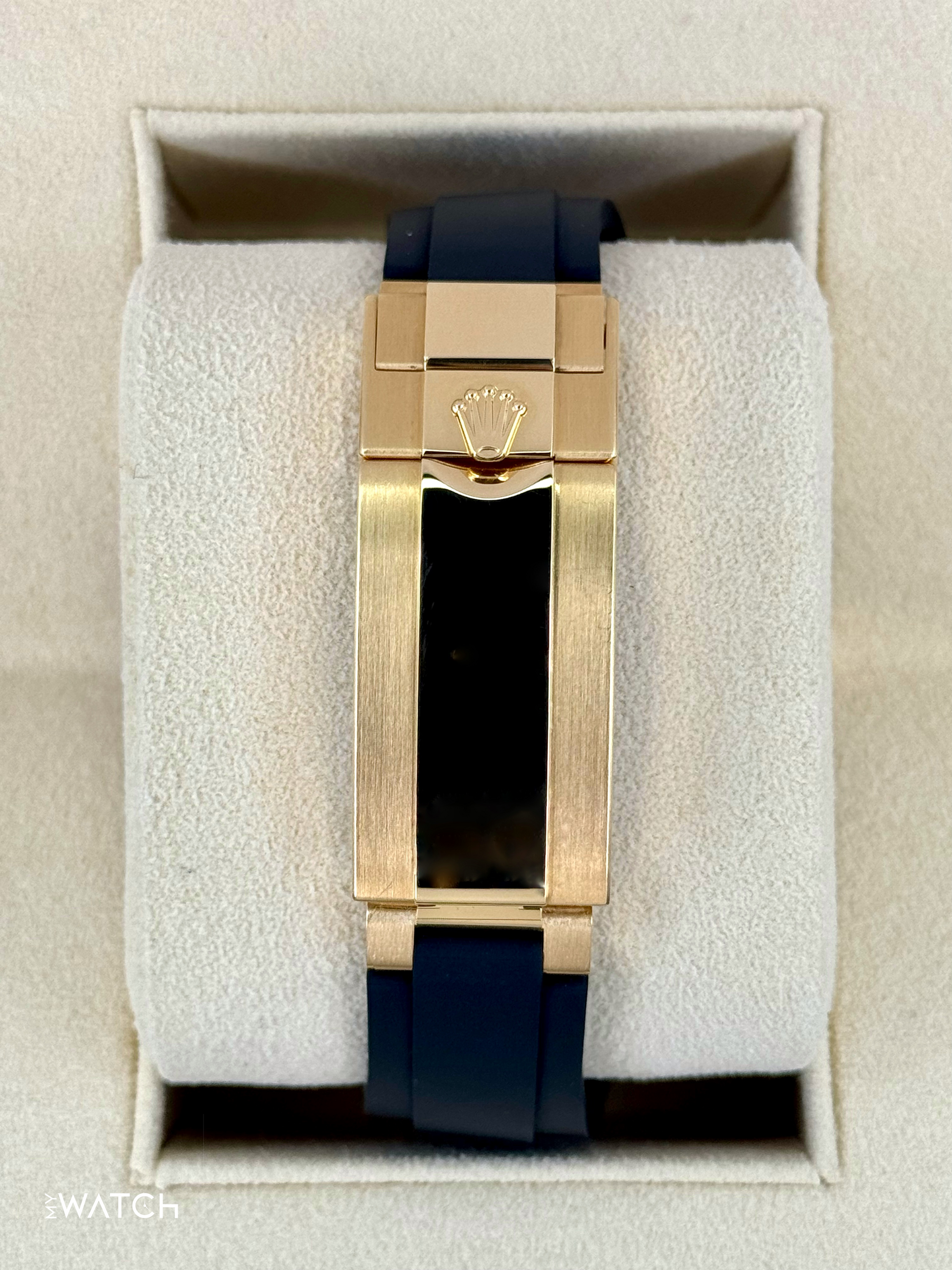 2023 Rolex Yacht-Master 42mm 226658 Gold Oysterflex Black Dial - MyWatchLLC