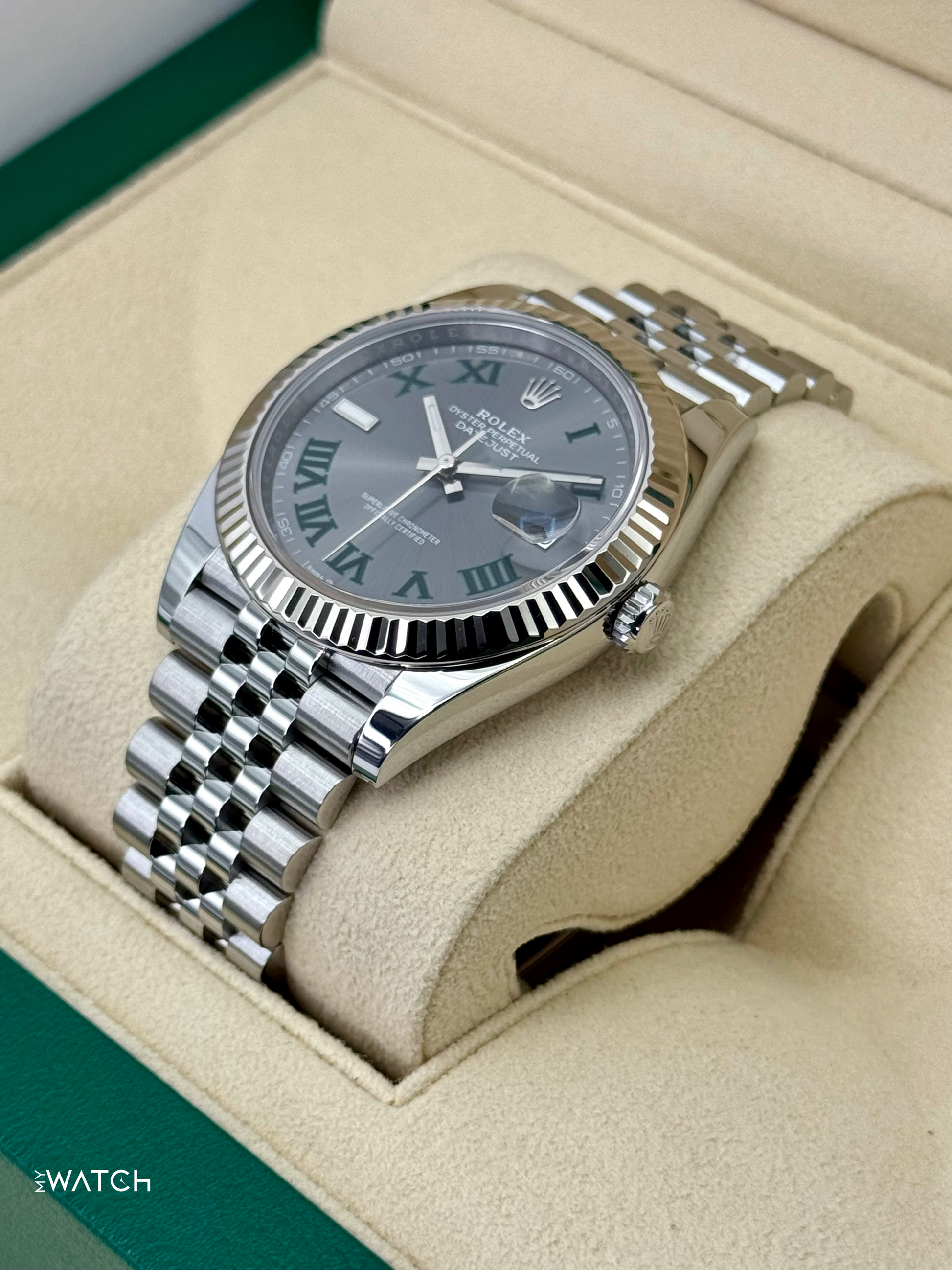 2023 Rolex Datejust 41mm 126334 Jubilee Wimbledon Dial - MyWatchLLC