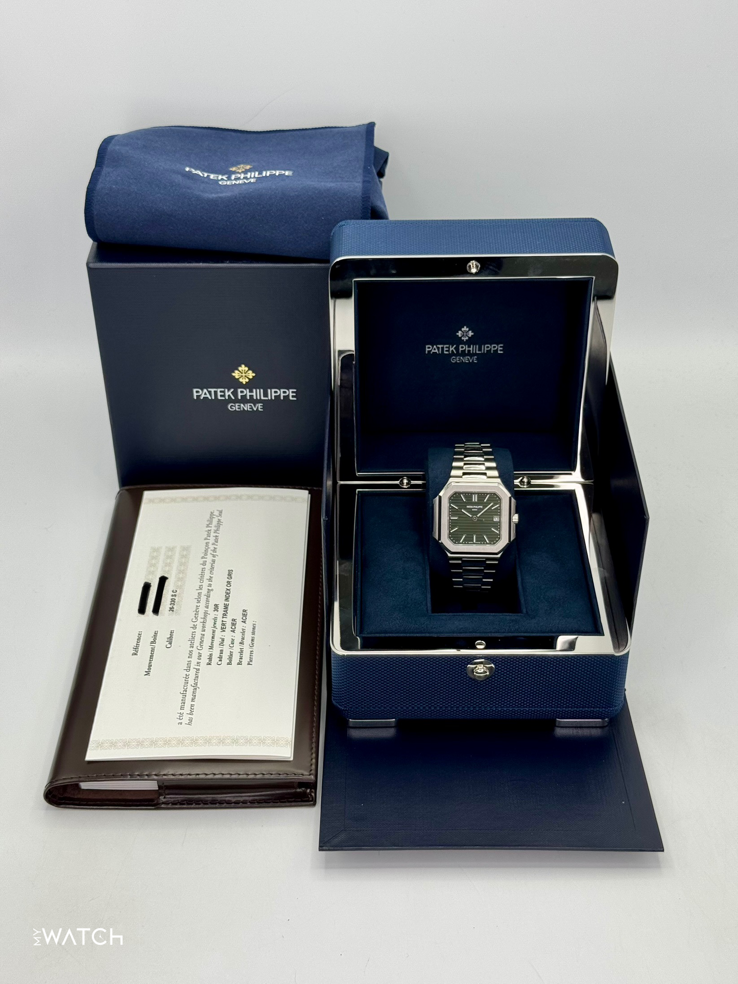 NEW 2025 Patek Philippe Cubitus 45mm 5821 Stainless Steel Green Dial - MyWatchLLC