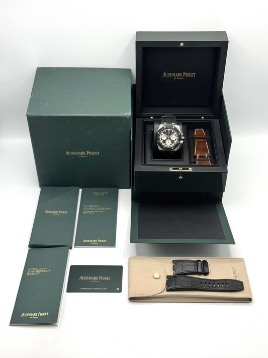 2022 Audemars Piguet Royal Oak Chronograph 43mm 26420SO Black Dial - MyWatchLLC