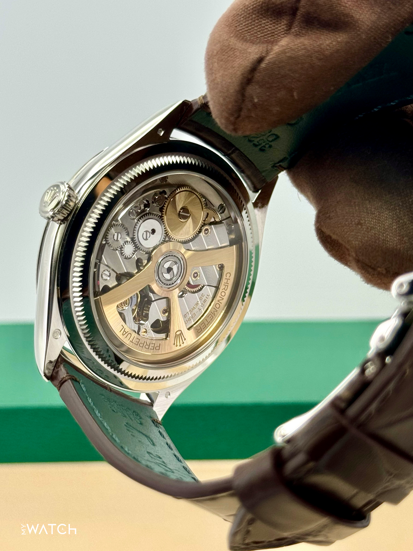 NEW 2025 Rolex 1908 39mm 52506 Platinum Ice Blue Dial - MyWatchLLC