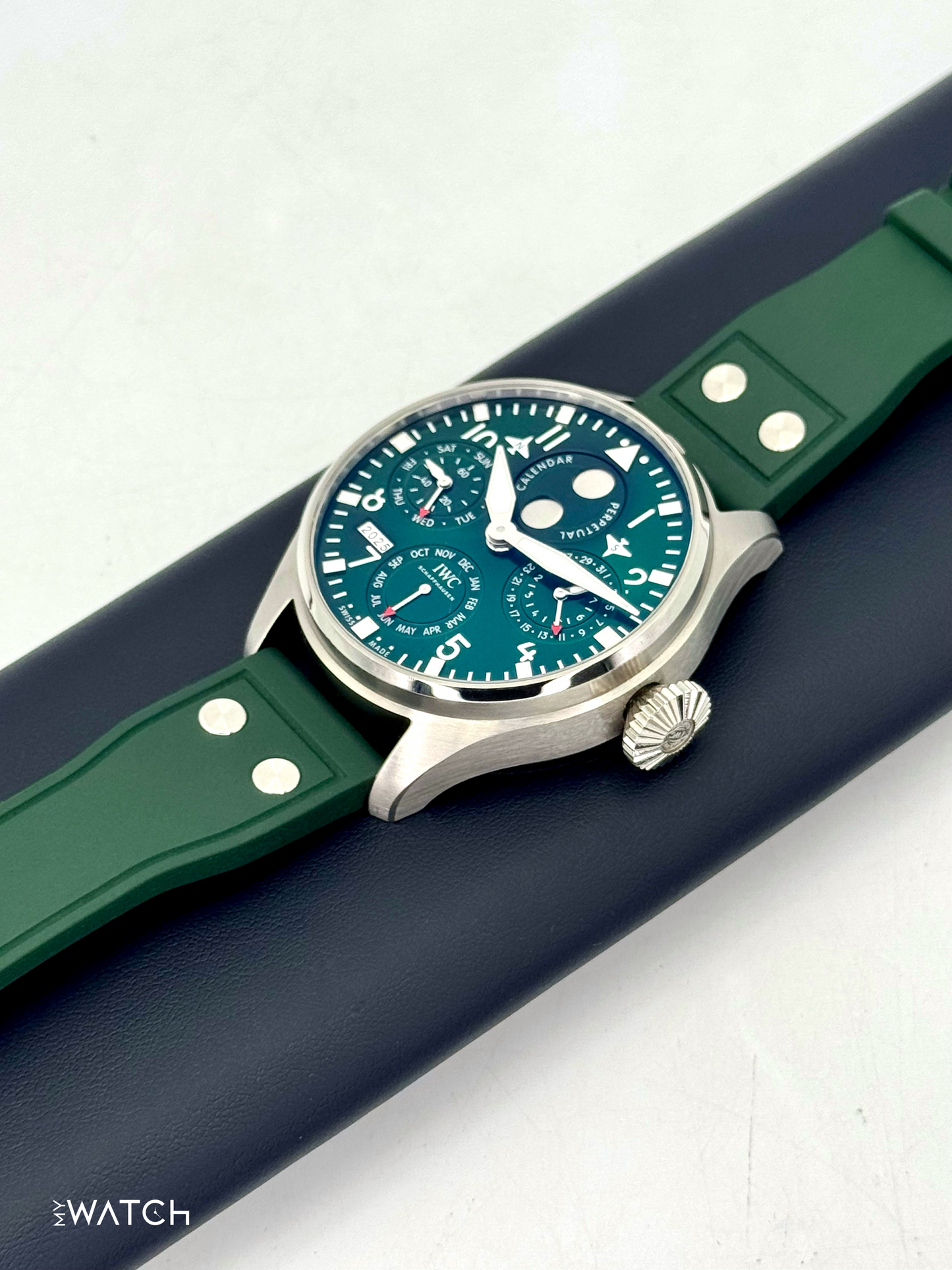 2023 IWC Pilot's Watch Perpetual Calendar 46.2mm IW503608 Green - MyWatchLLC