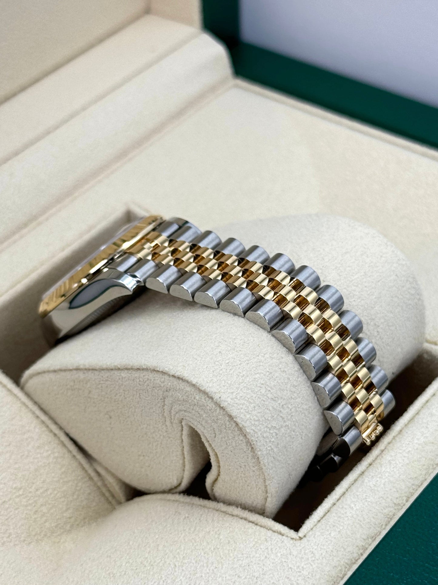 NEW 2023 Rolex Lady-Datejust 31mm 278273 Two-Tone Jubilee Green Dial - MyWatchLLC