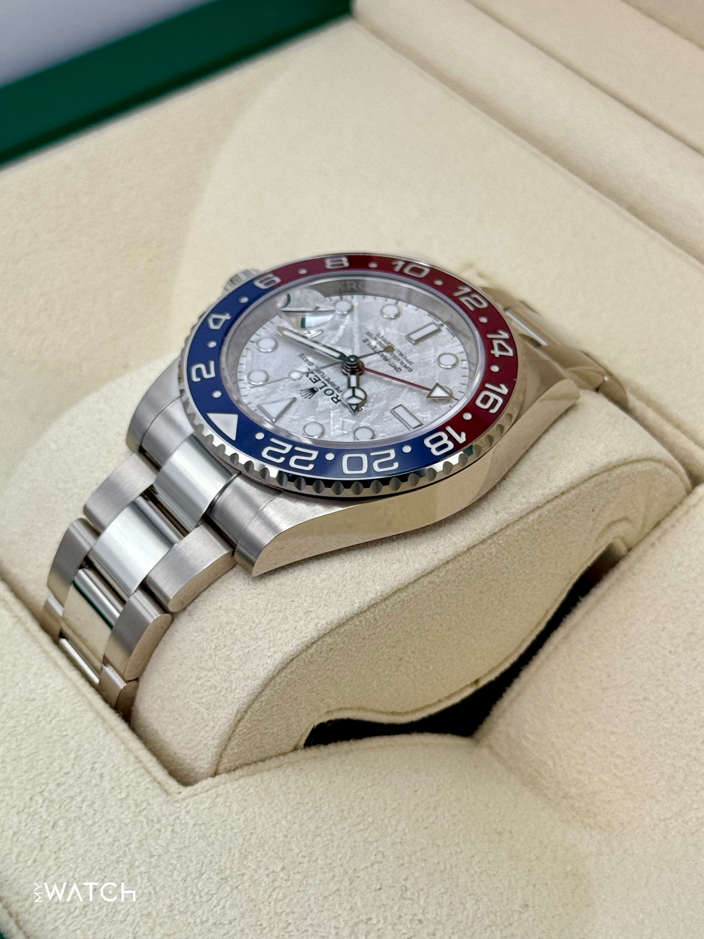 2022 Rolex GMT-Master II "Pepsi" 40mm 126719BLRO Meteorite Dial - MyWatchLLC
