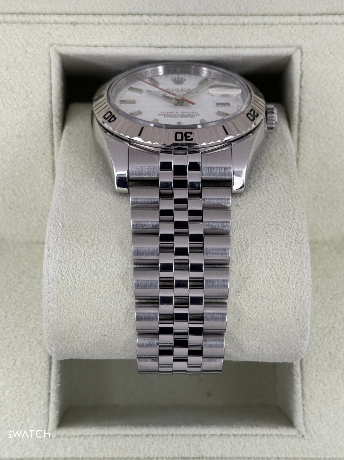 2014 Rolex Datejust Turn-O-Graph 36mm 116264 Jubilee White Dial - MyWatchLLC