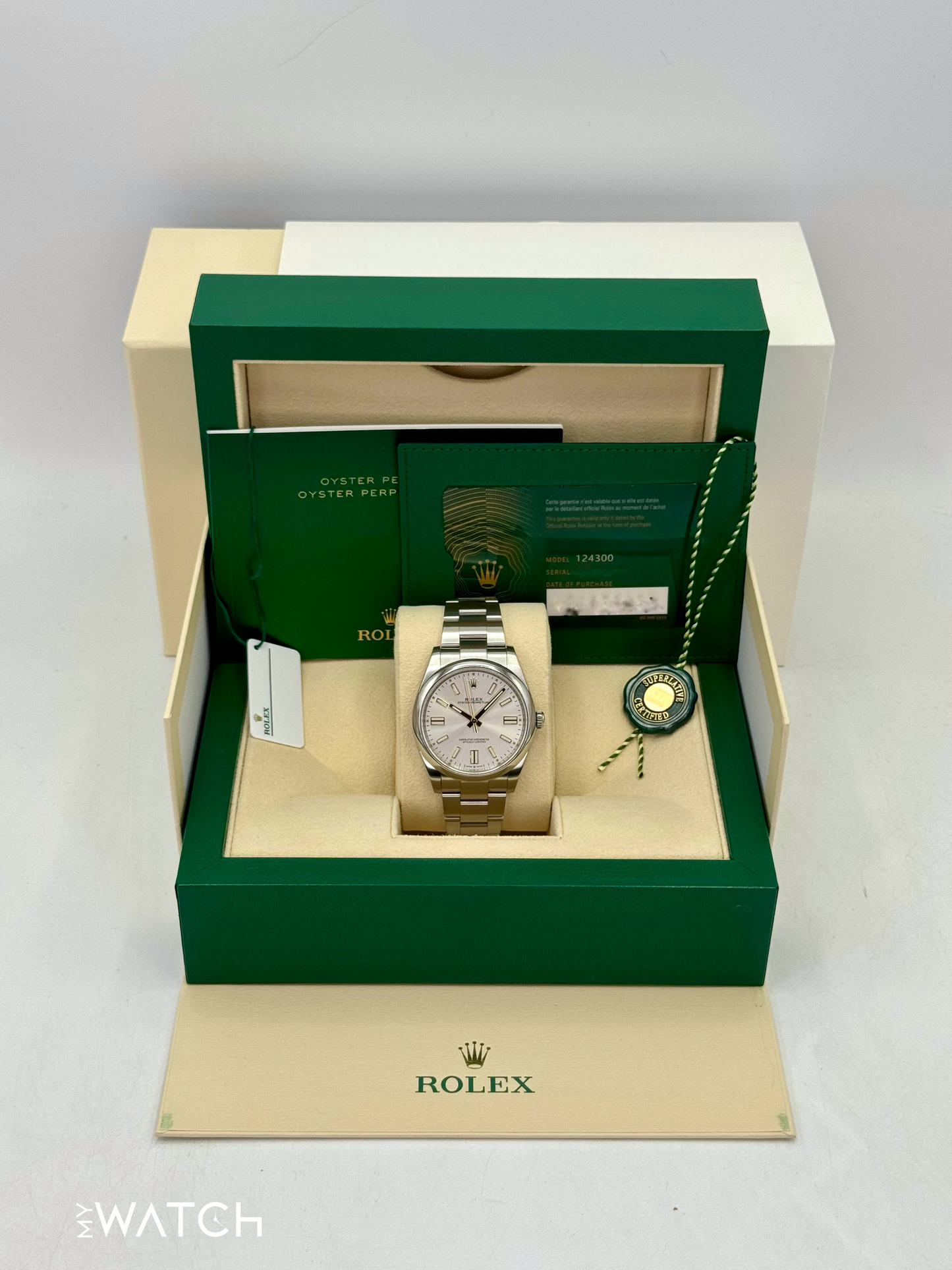 2023 Rolex Oyster Perpetual 41mm 124300 Silver Dial - MyWatchLLC