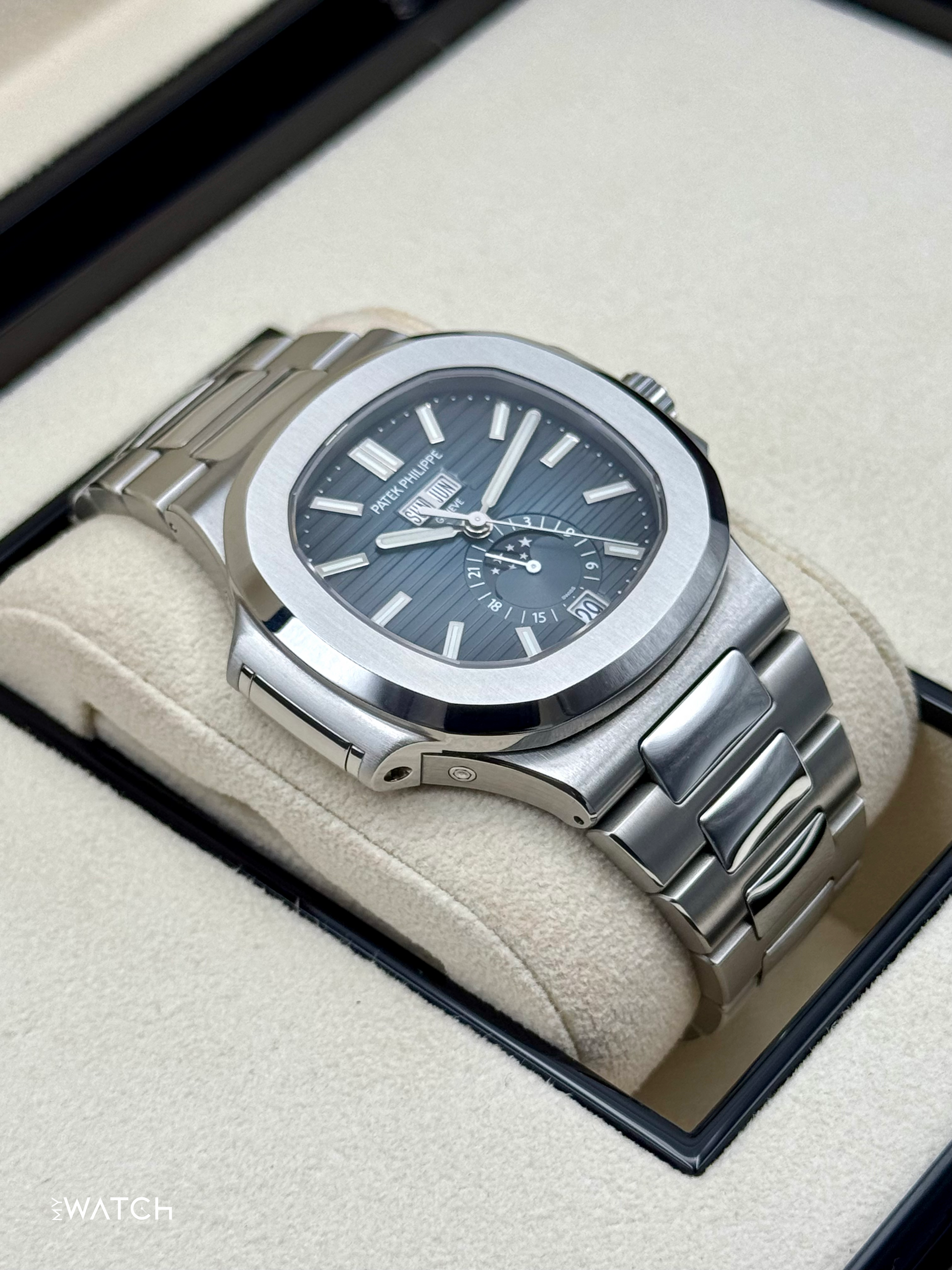 2022 Patek Philippe Nautilus Moonphase 40.5mm 5726/1A-014 Blue Dial - MyWatchLLC