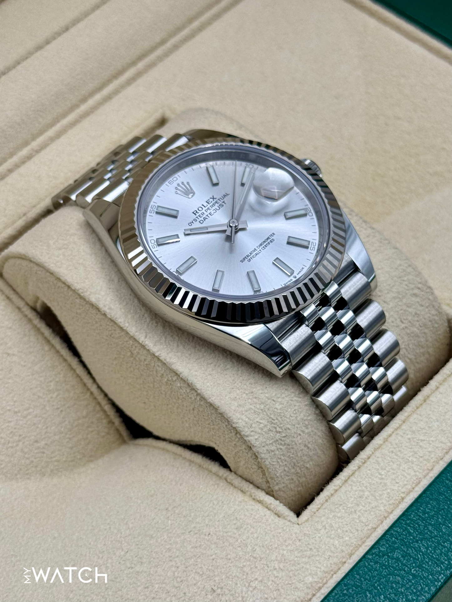 2023 Rolex Datejust 41mm 126334 Stainless Steel Jubilee Silver Dial - MyWatchLLC