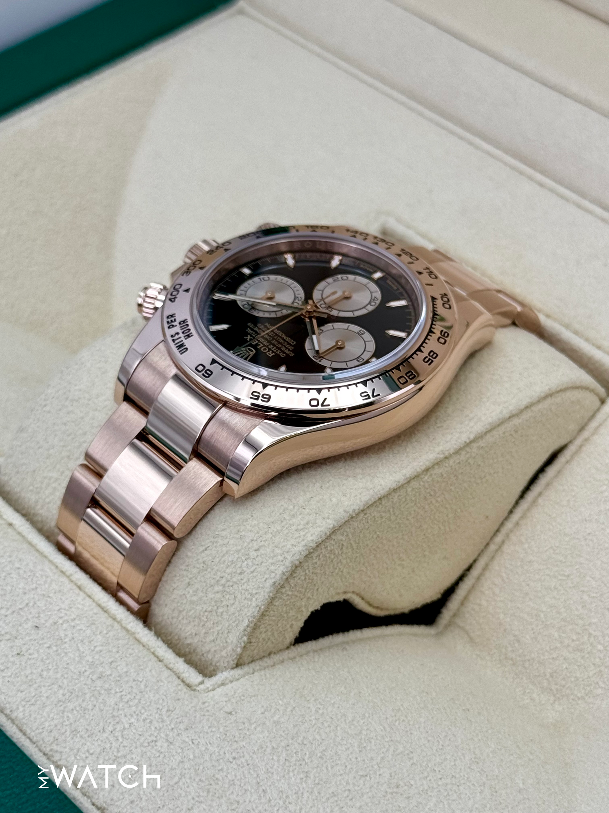 2024 Rolex Daytona 40mm 126505 Rose Gold Black Dial - MyWatchLLC