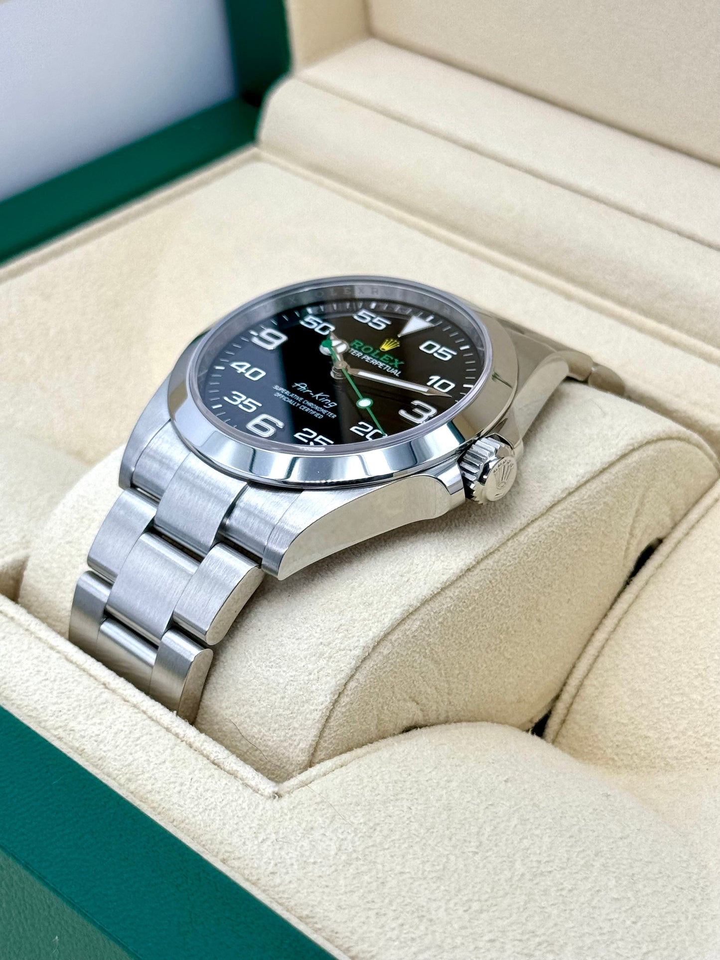 2023 Rolex Air-King 40mm 126900 Stainless Steel Black Dial - MyWatchLLC