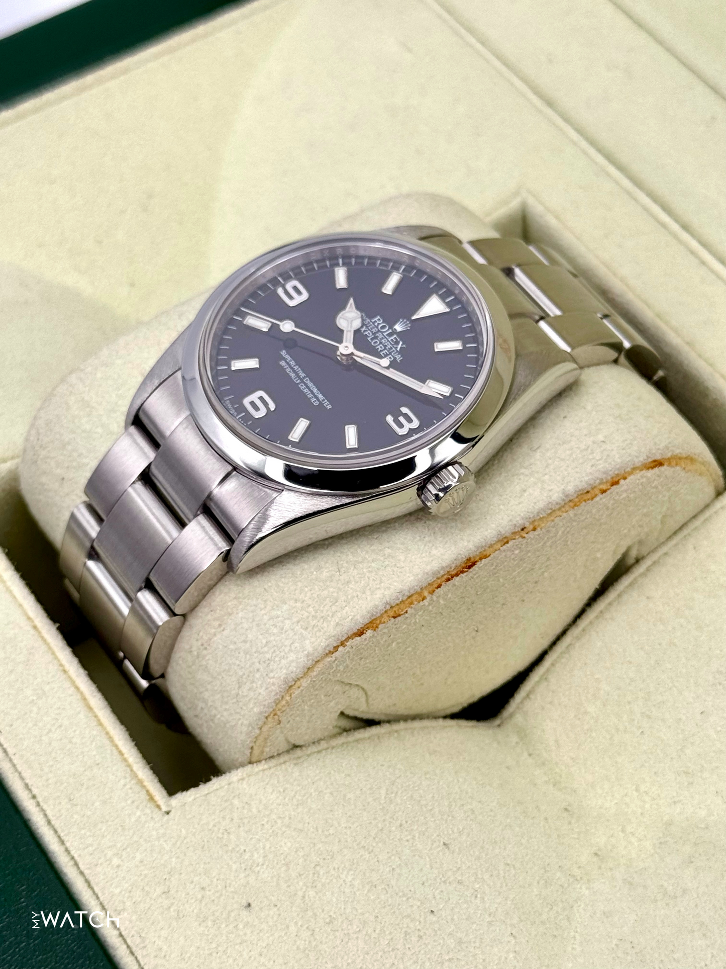 2013 Rolex Explorer 36mm 114270 Stainless Steel Black Dial - MyWatchLLC