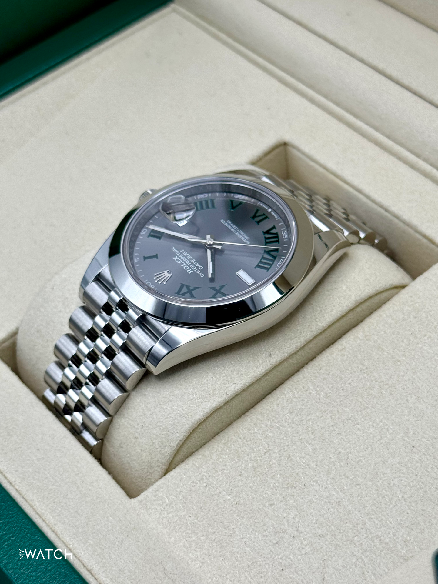NEW 2025 Rolex Datejust 41mm 126300 Jubilee Wimbledon Dial - MyWatchLLC