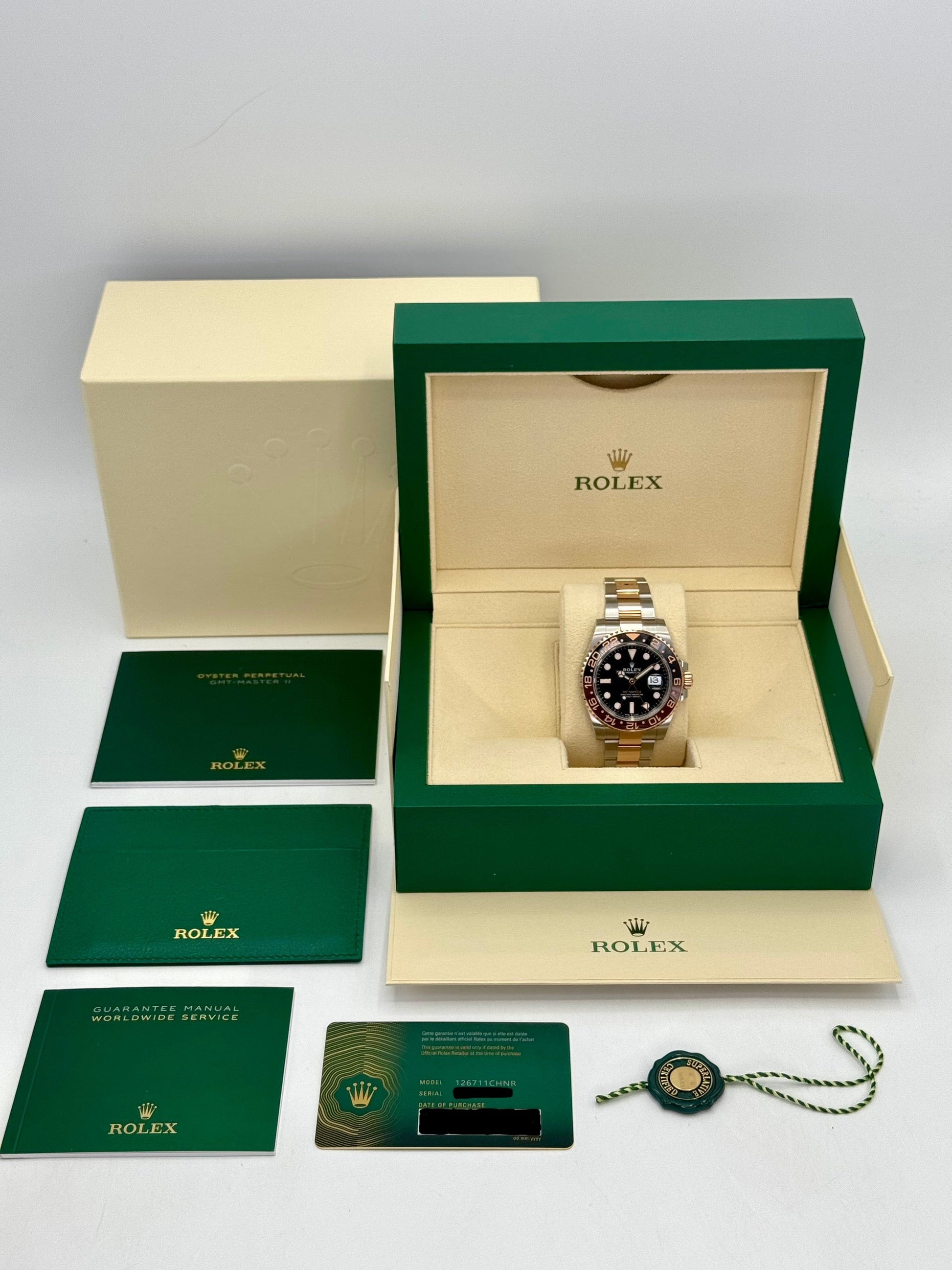 NEW 2024 Rolex GMT-Master II "Rootbeer" 40mm 126711CHNR Two-Tone - MyWatchLLC
