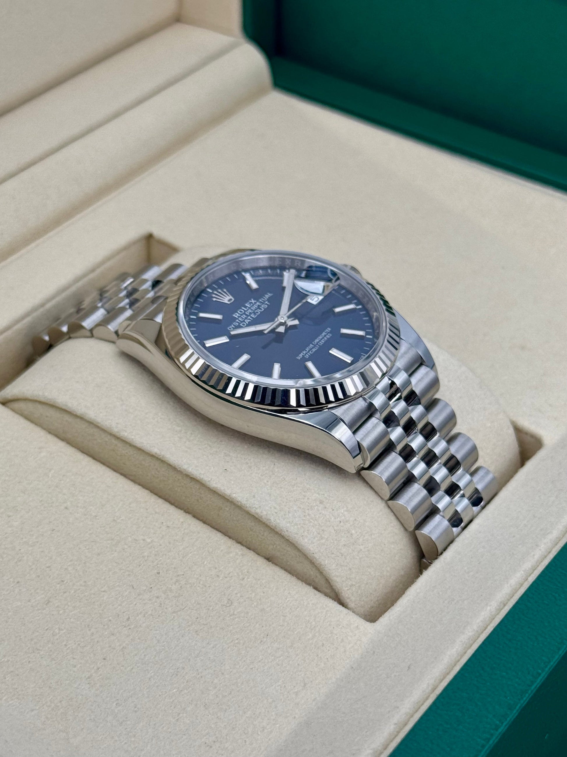 NEW 2025 Rolex Datejust 36mm 126234 Stainless Steel Jubilee Blue Dial - MyWatchLLC