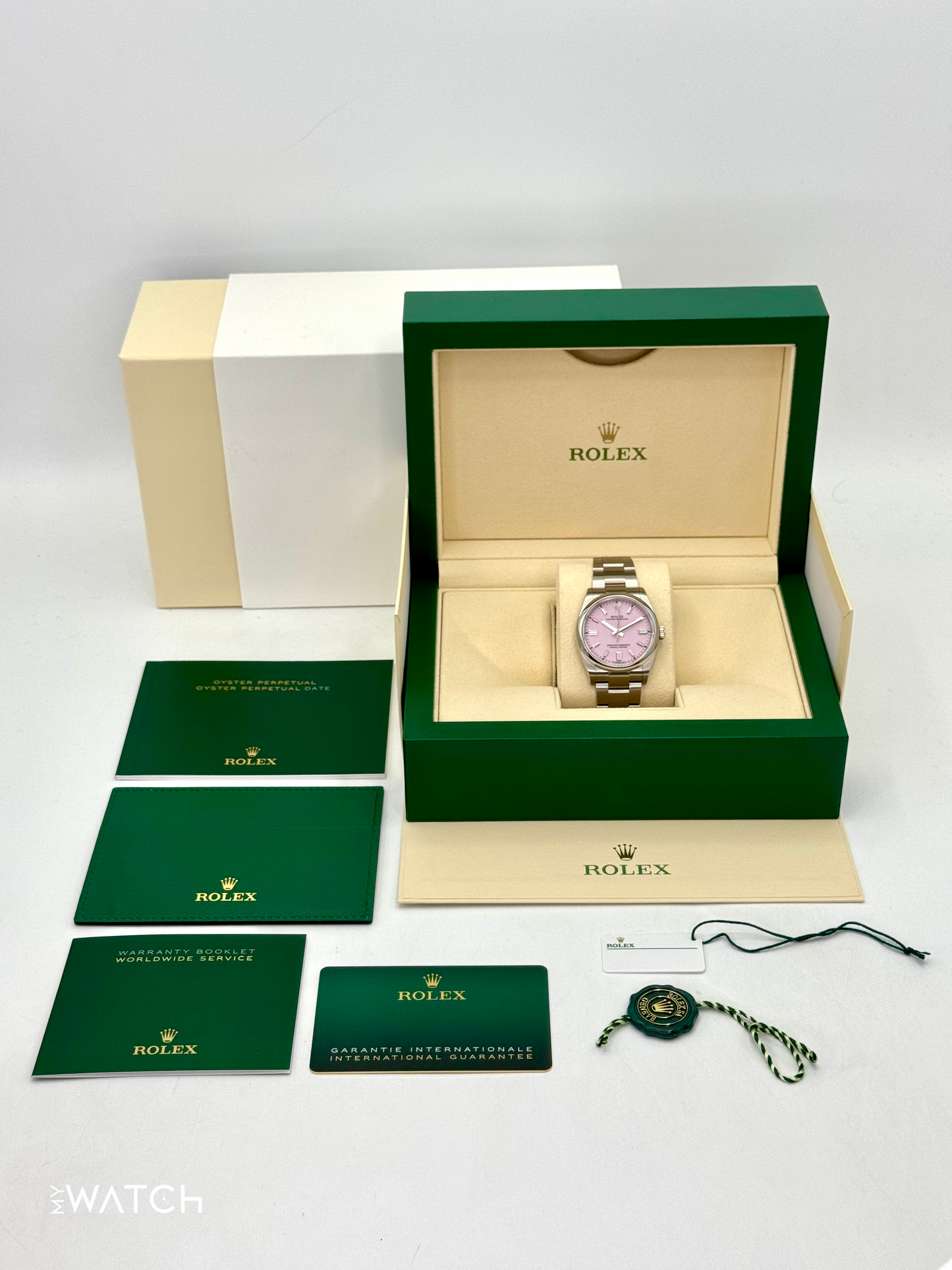 2024 Rolex Oyster Perpetual 36mm 126000 Candy Pink Dial - MyWatchLLC