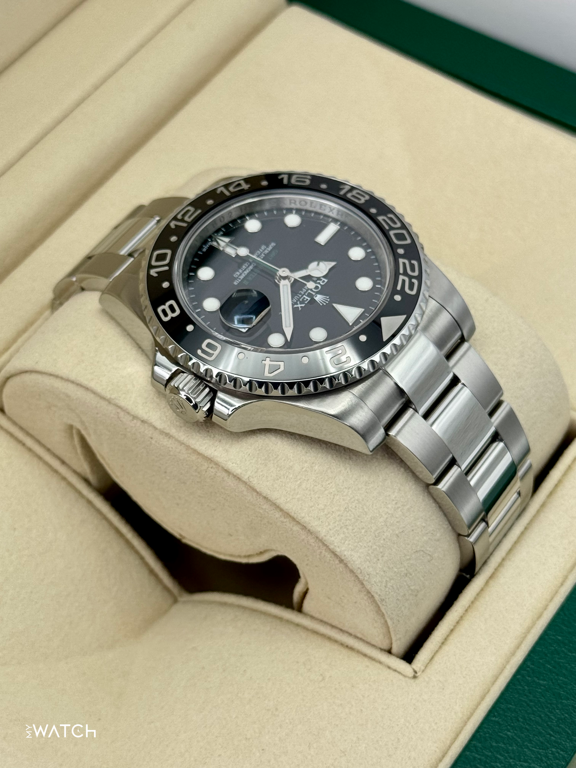 2012 Rolex GMT-Master II 40mm 116710LN Stainless Steel Black Dial - MyWatchLLC