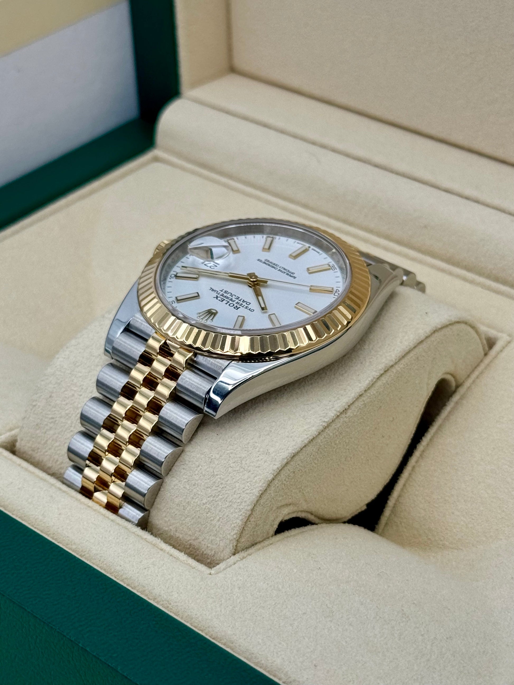 2020 Rolex Datejust 41mm 126333 Two-Tone Jubilee White Dial - MyWatchLLC