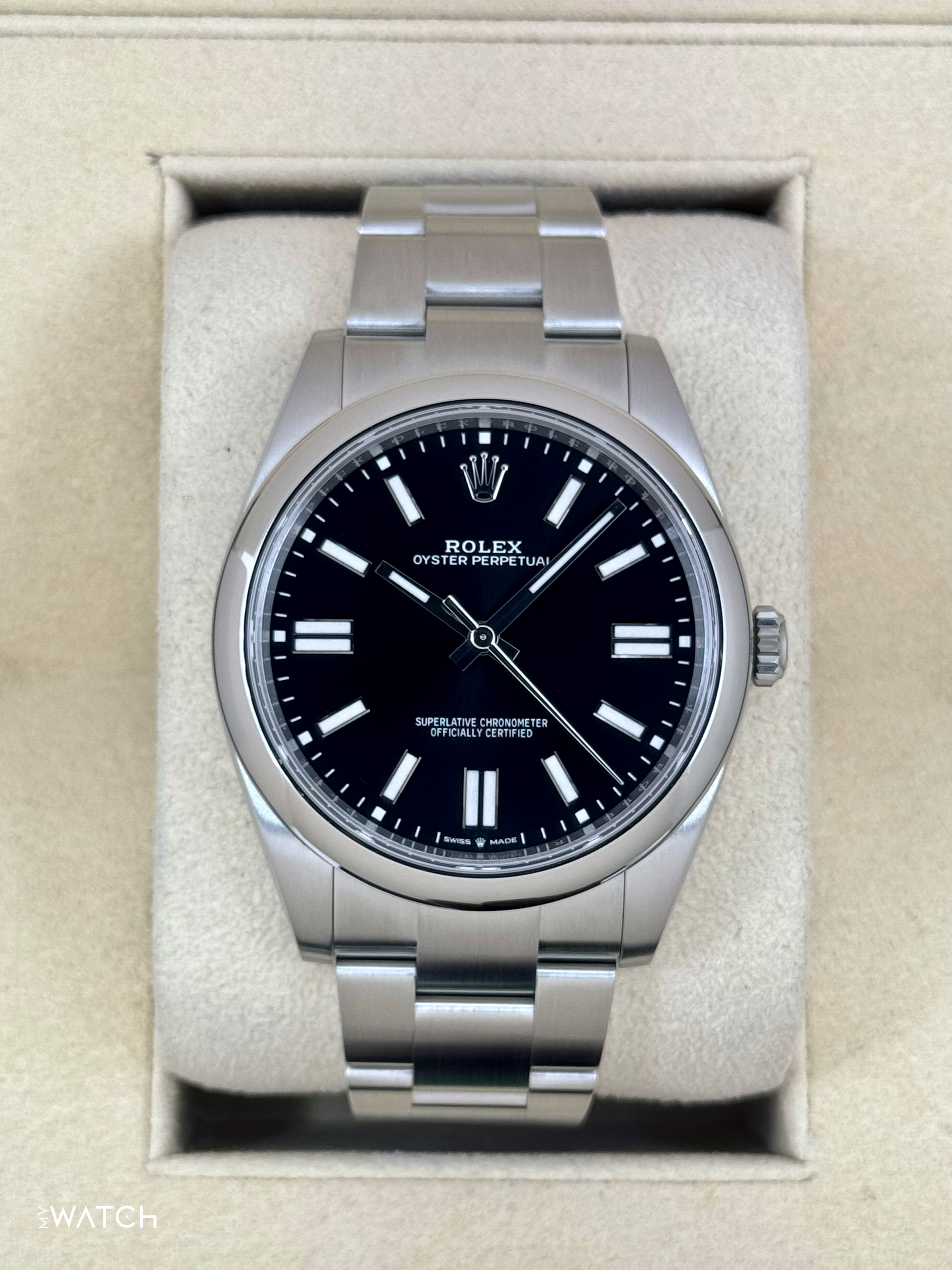 NEW 2025 Rolex Oyster Perpetual 41mm 124300 Black Dial - MyWatchLLC