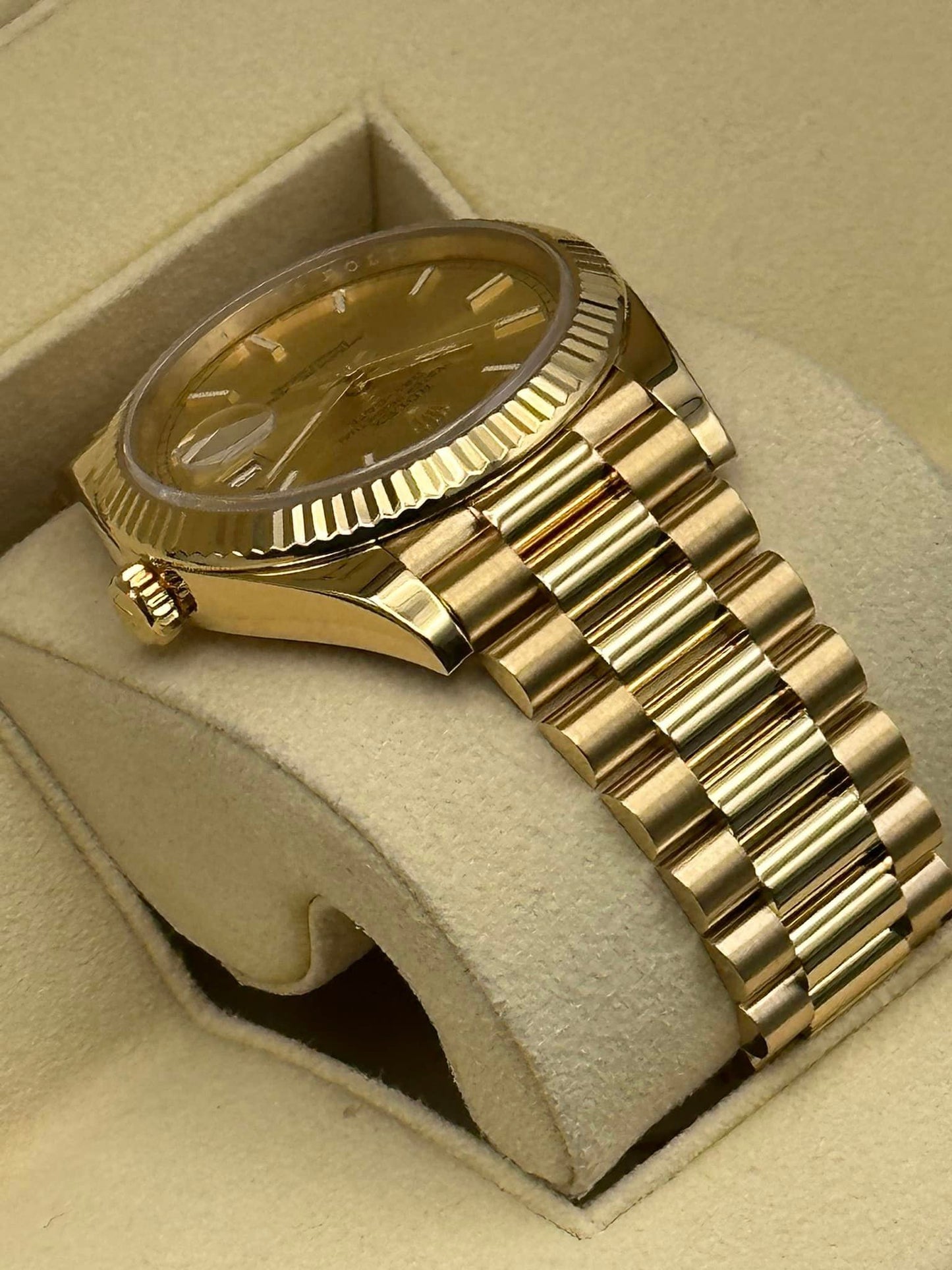 2020 Rolex Day-Date 40mm 228238 Yellow Gold Champagne Dial - MyWatchLLC