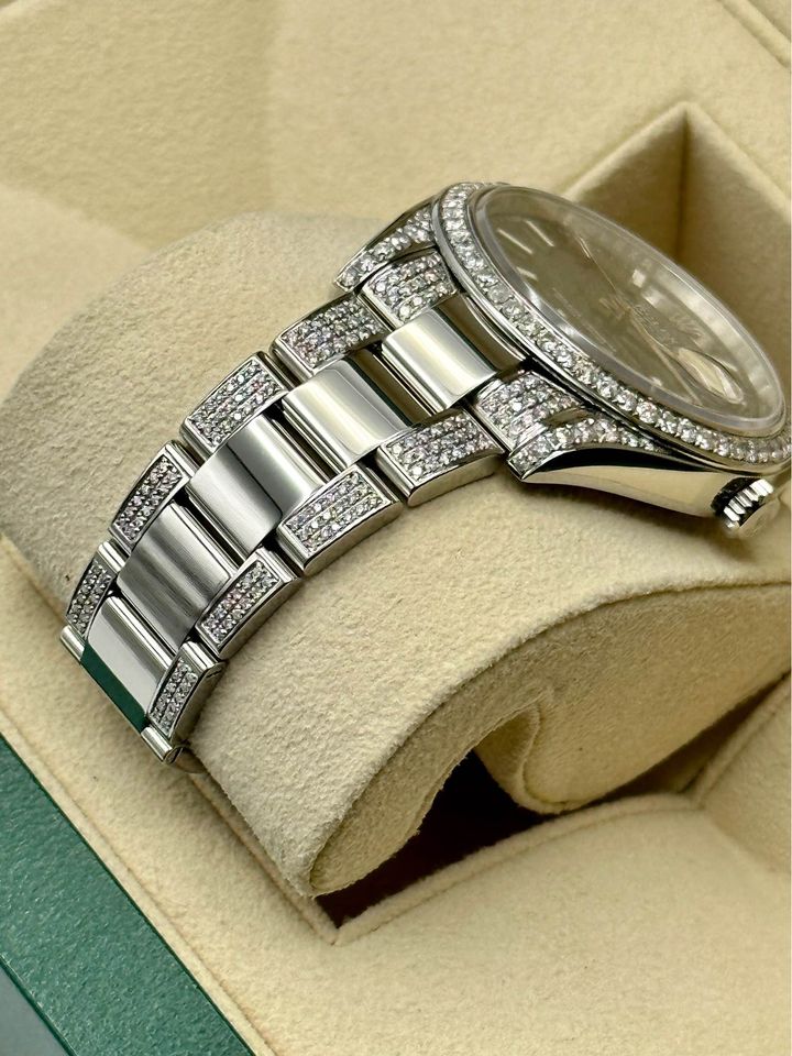 Rolex Datejust 41mm 126300 Stainless Steel with Diamonds Oyster - MyWatchLLC