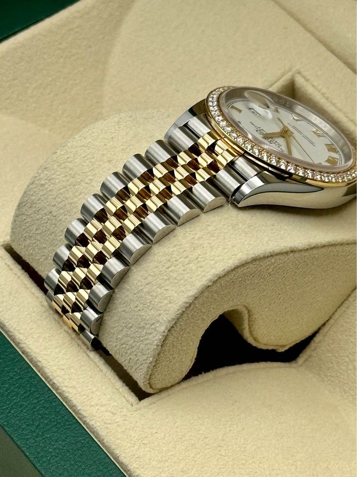 2023 Rolex Datejust 36mm 126283RBR Two-Tone Diamond Bezel - MyWatchLLC