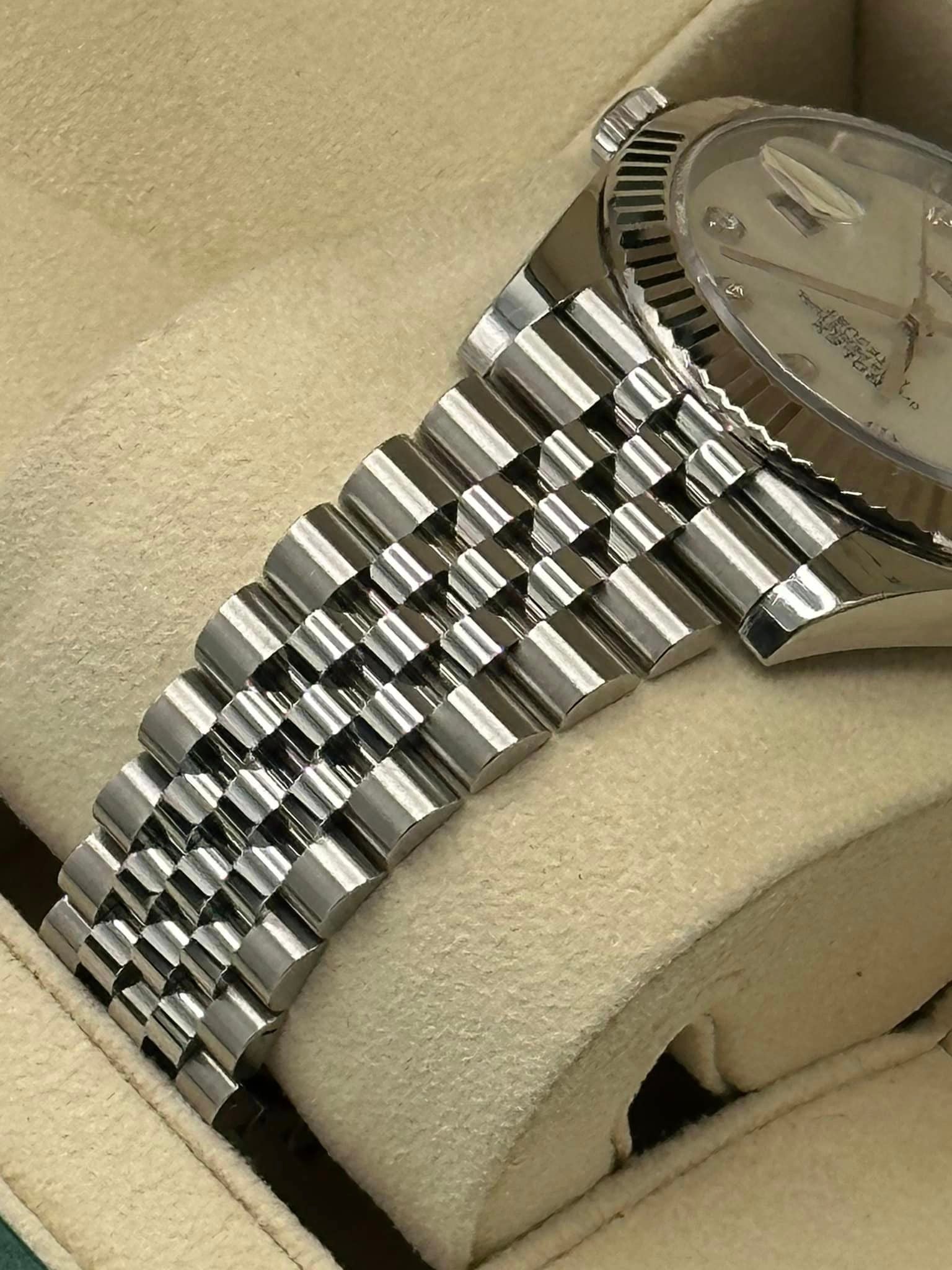 2018 Rolex Datejust 41mm Stainless Steel White MOP Diamond Dial - MyWatchLLC