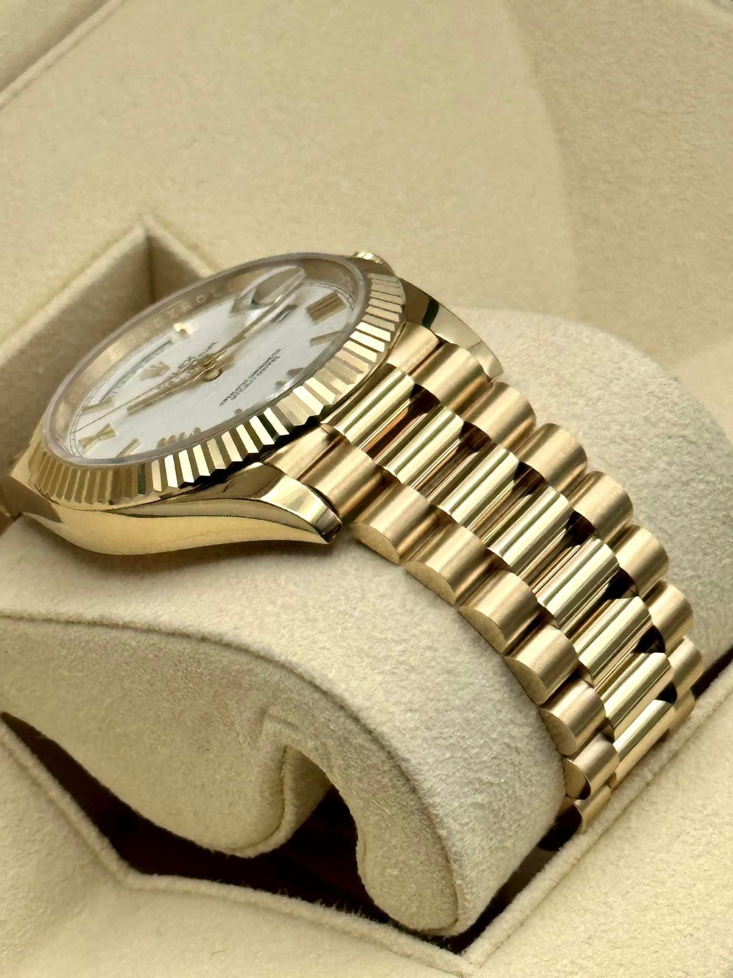 Rolex Day-Date 228238 White Roman Numeral Dial - MyWatchLLC