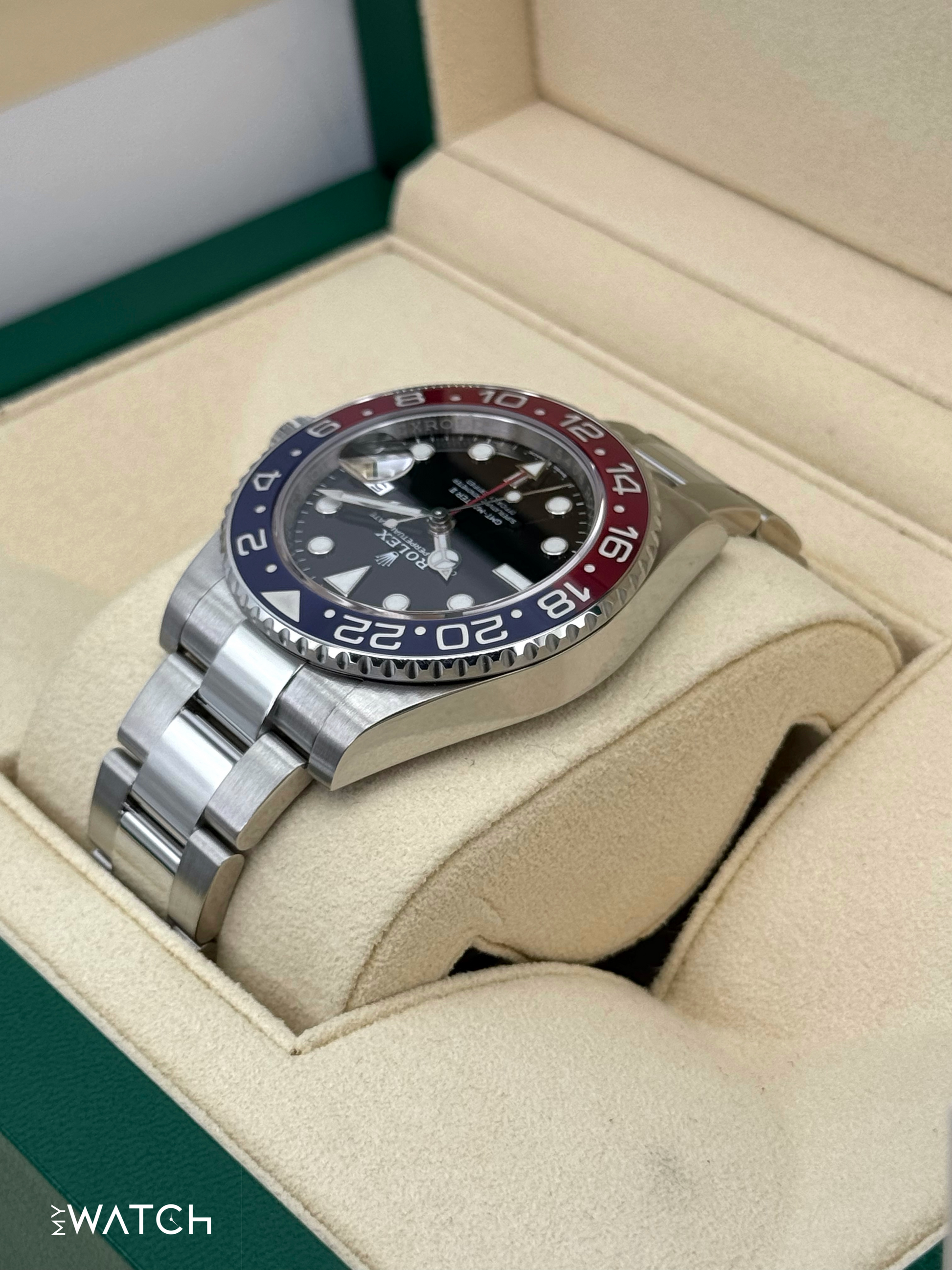 2022 Rolex GMT-Master II "Pepsi" 40mm 126710BLRO Oyster - MyWatchLLC