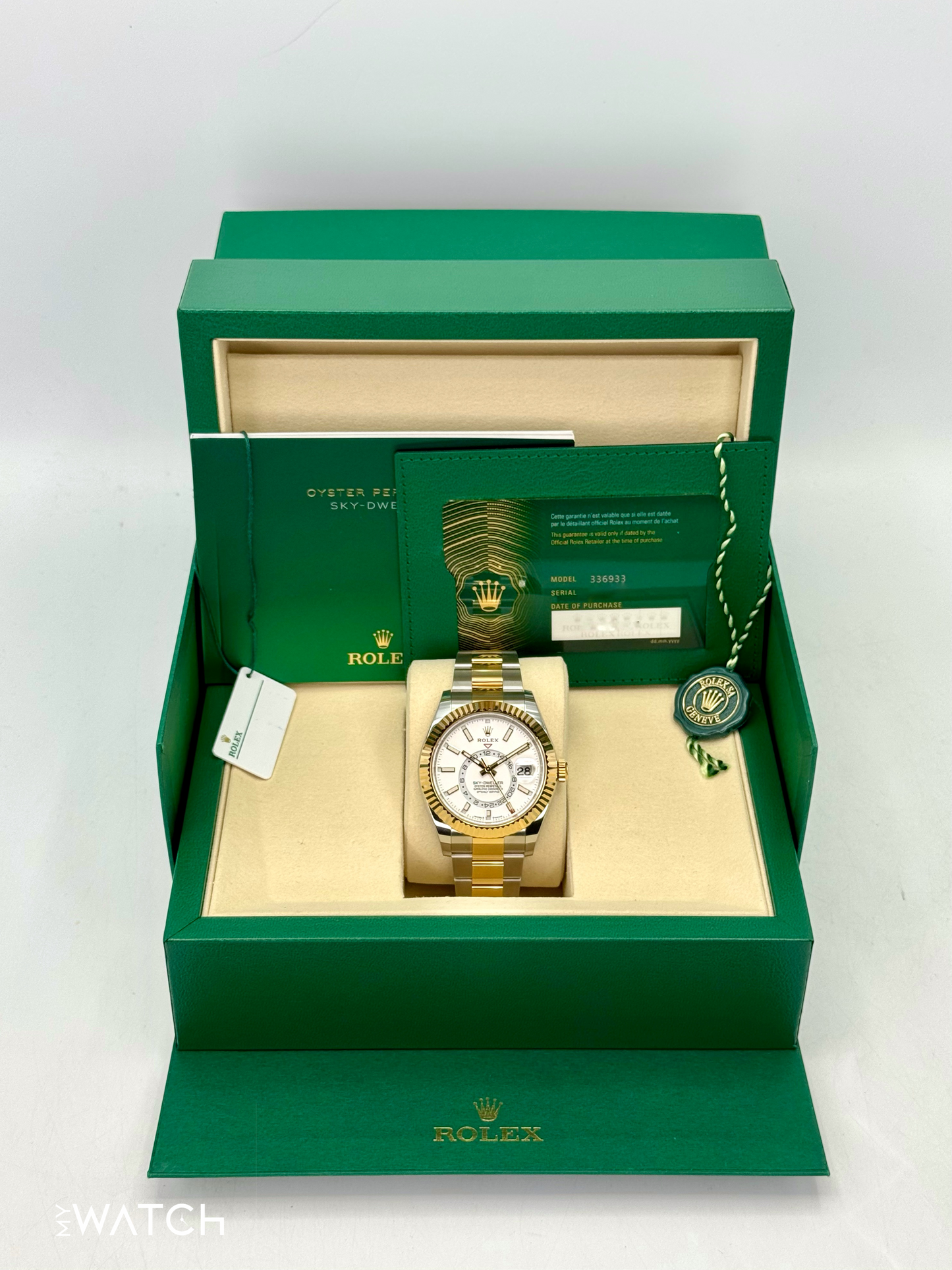 NEW 2025 Rolex Sky-Dweller 42mm 336933 Oyster White Dial - MyWatchLLC
