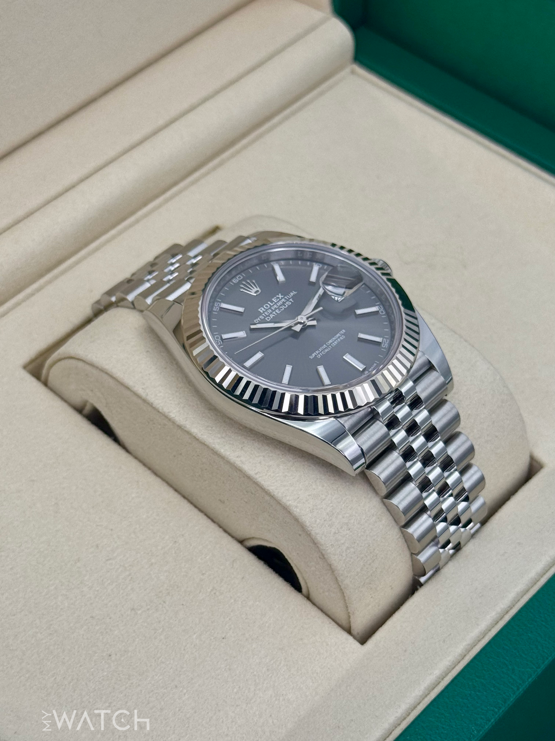 NEW 2025 Rolex Datejust 41mm 126334 Stainless Steel Jubilee Rhodium Dial - MyWatchLLC