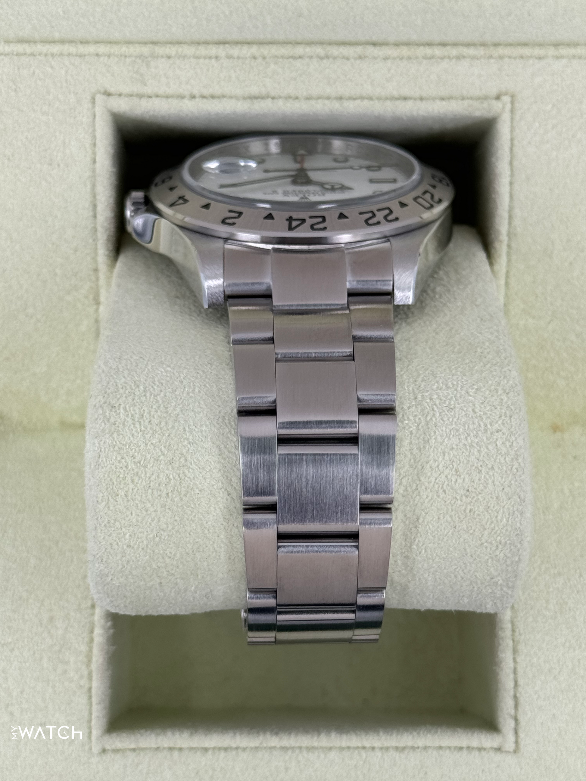 2008 Rolex Explorer II 40mm 16570 Stainless Steel Polar White Dial - MyWatchLLC