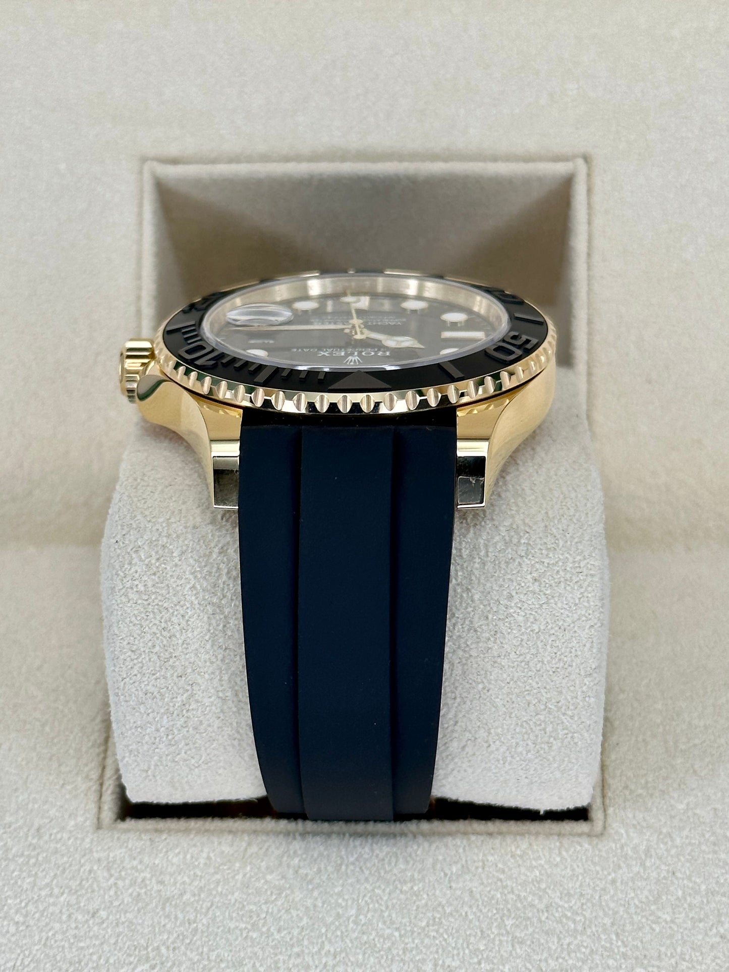 NEW 2024 Rolex Yacht-Master 42mm 226658 Gold Oysterflex Black Dial - MyWatchLLC