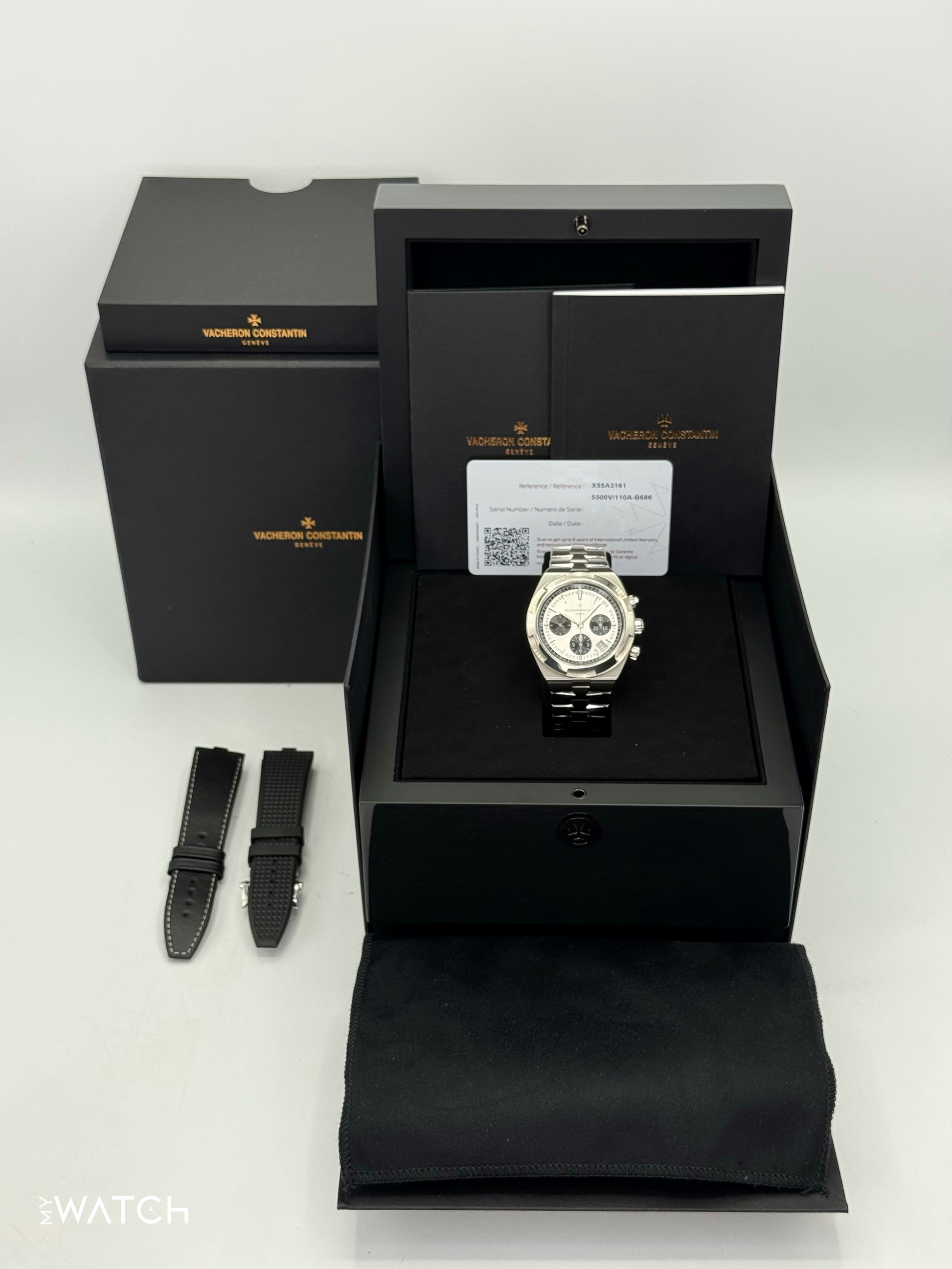 2023 Vacheron Constantin Overseas 42.5mm 5500V Stainless Panda Dial - MyWatchLLC