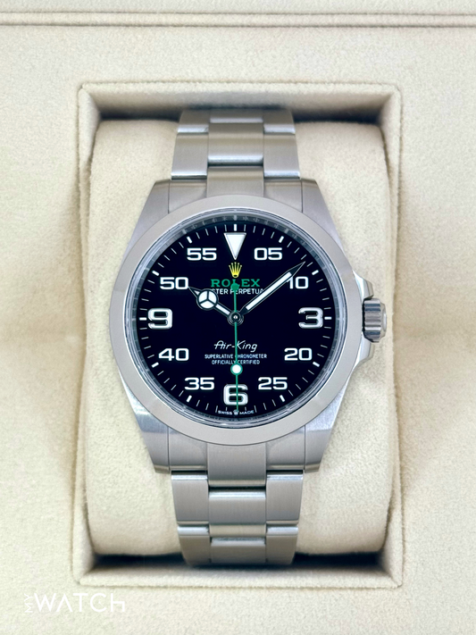 2024 Rolex Air-King 40mm 126900 Stainless Steel Black Dial - MyWatchLLC