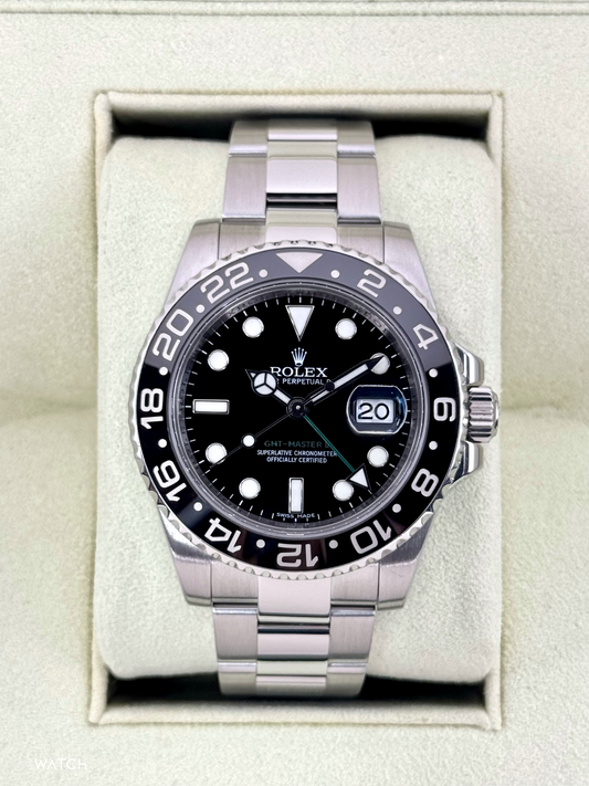 2011 Rolex GMT-Master II 40mm 116710LN Stainless Steel Black Dial - MyWatchLLC