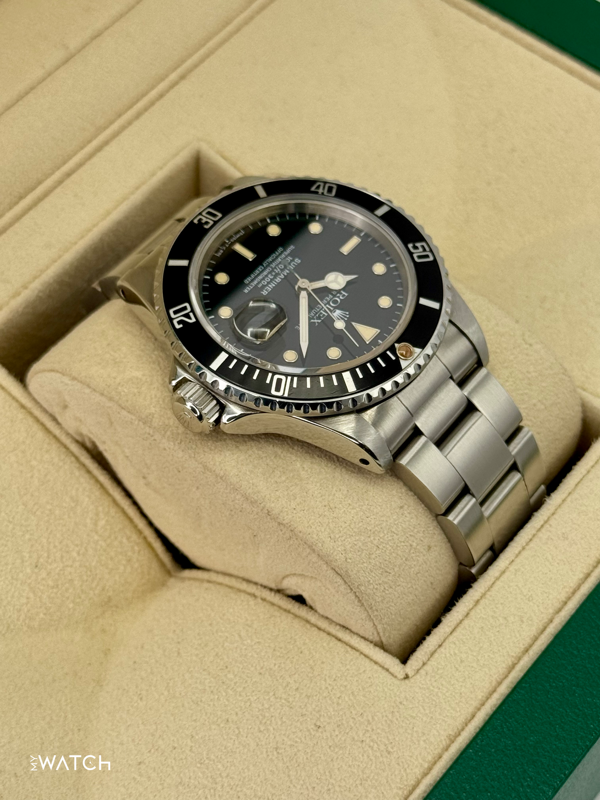1982 Rolex Submariner 40mm 16800 Stainless Steel Black Dial - MyWatchLLC