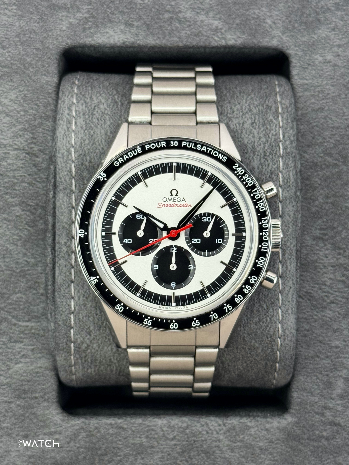 2018 Omega Speedmaster Moonwatch 311.32.40.30.02.001 39mm Silver Dial - MyWatchLLC