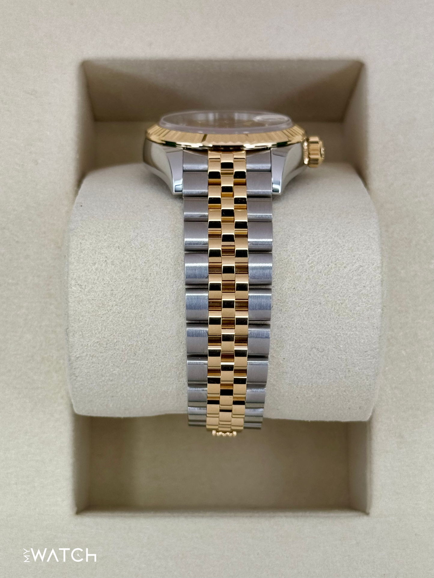 NEW 2025 Rolex Lady Datejust 28mm 279173 Jubilee Champagne Diamond Dial - MyWatchLLC