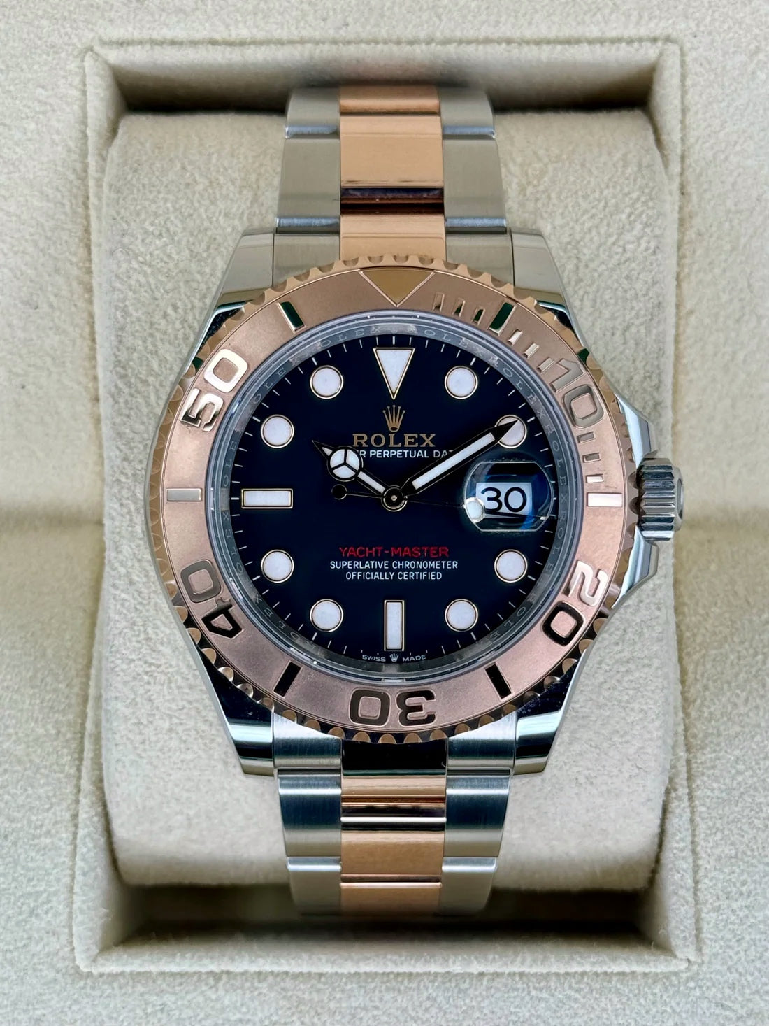 NEW 2021 Rolex Yacht-Master 40mm 126621 Two-Tone Black Dial - MyWatchLLC