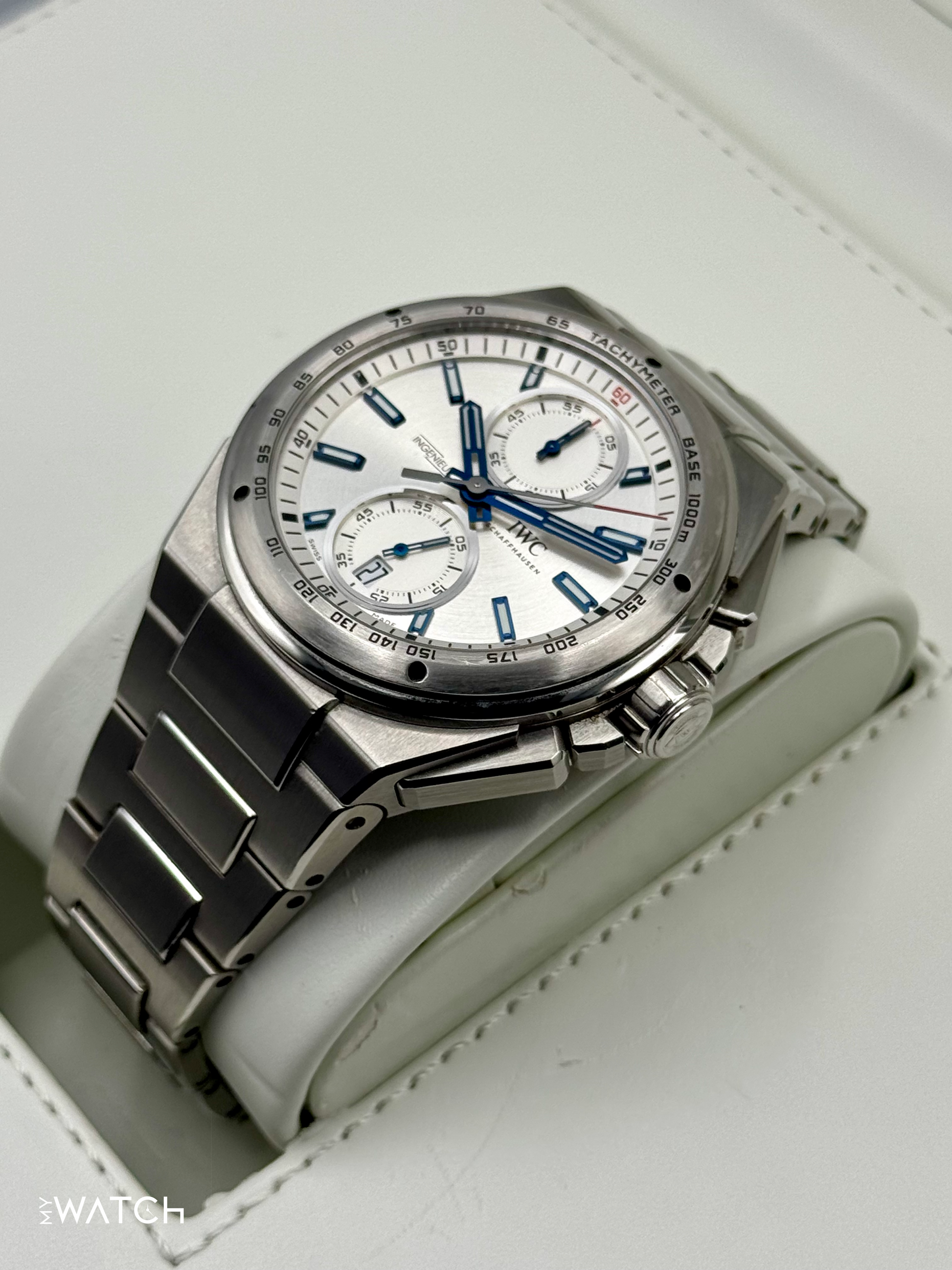 2014 IWC Ingenieur Chrono Racer 45mm IW378510 Stainless Steel Silver Dial - MyWatchLLC