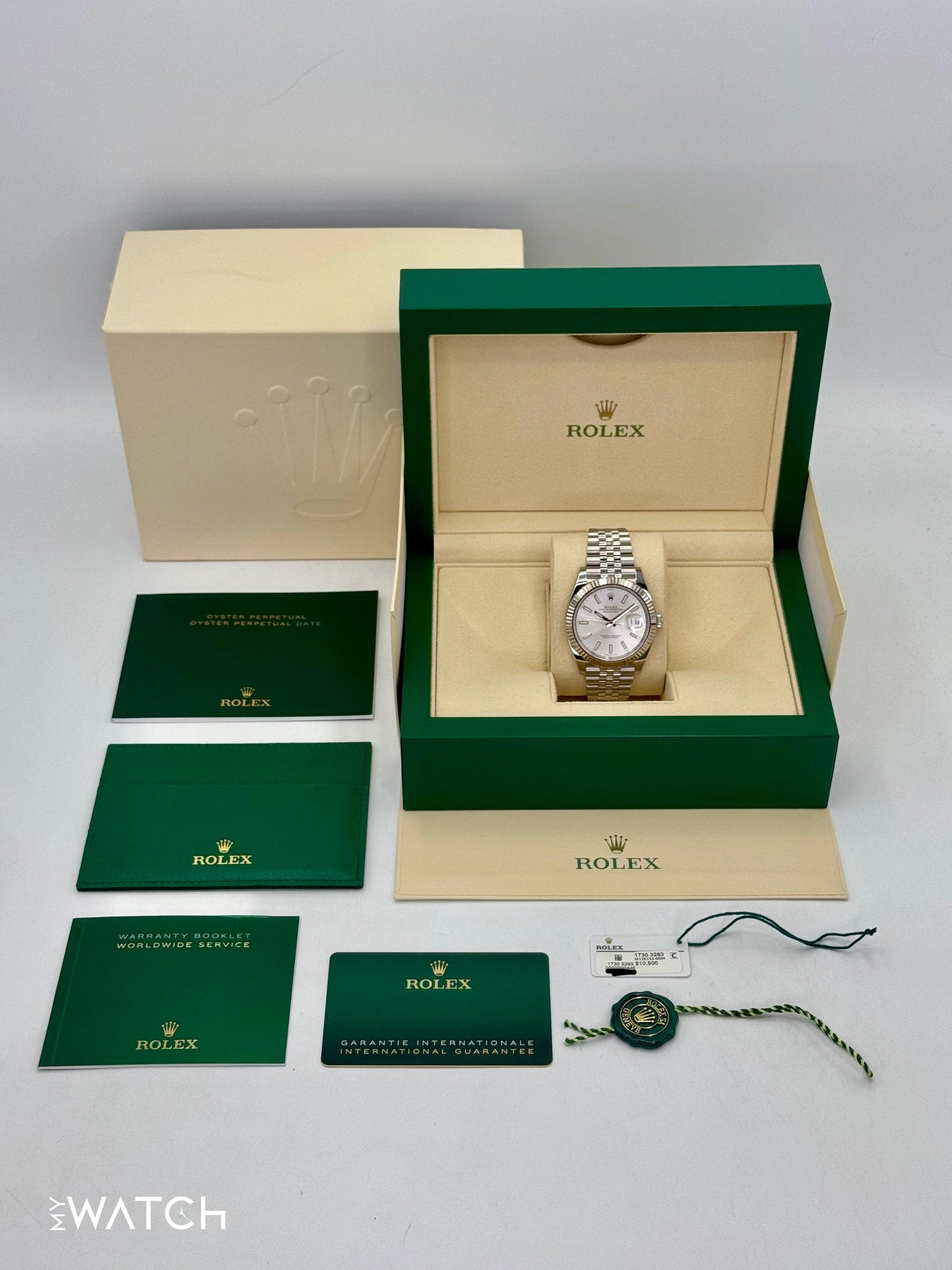 2023 Rolex Datejust 41mm 126334 Stainless Steel Jubilee Silver Dial - MyWatchLLC