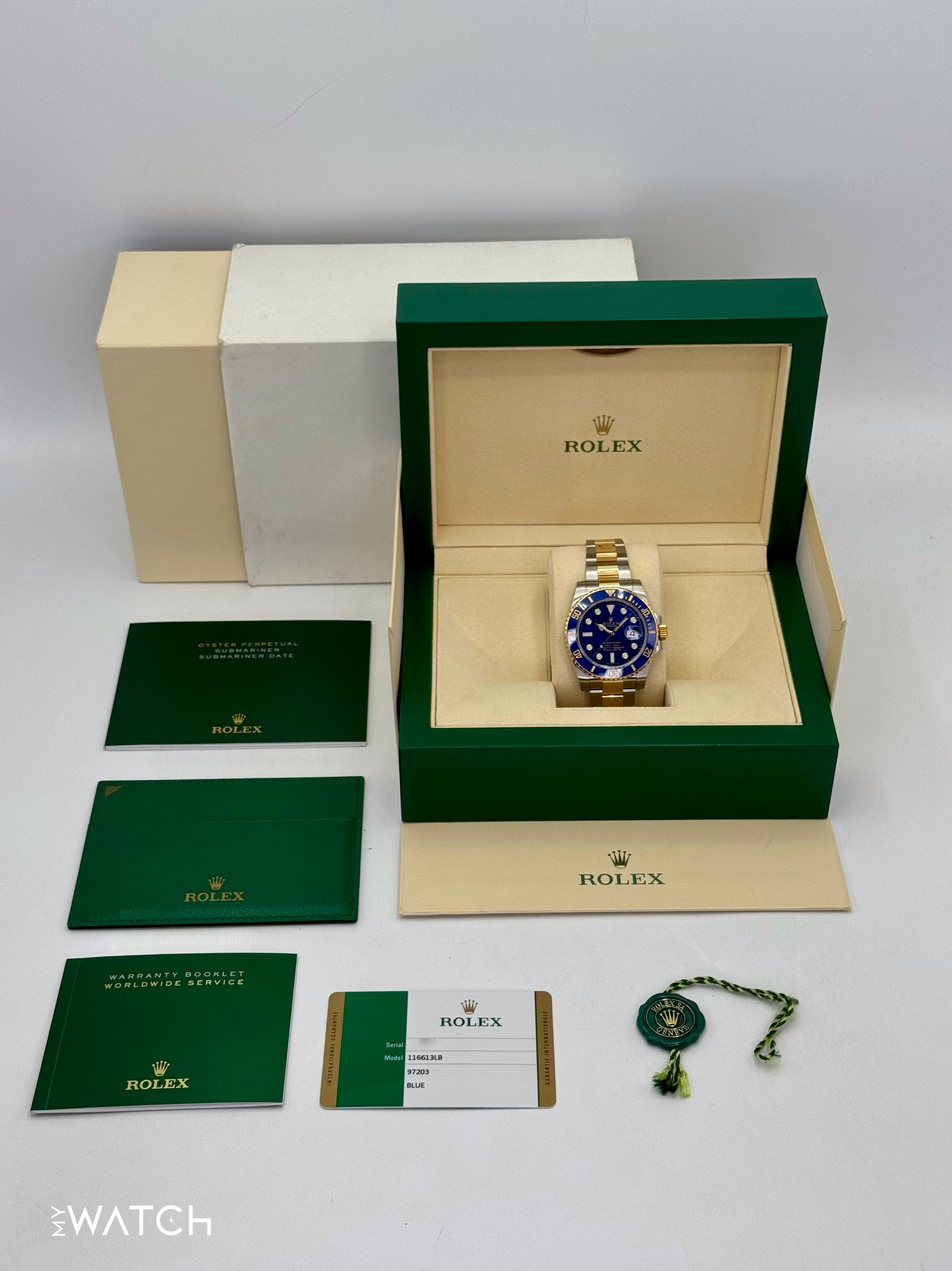 2017 Rolex Submariner "Bluesy" 40mm 116613LB Two-Tone Blue Dial - MyWatchLLC