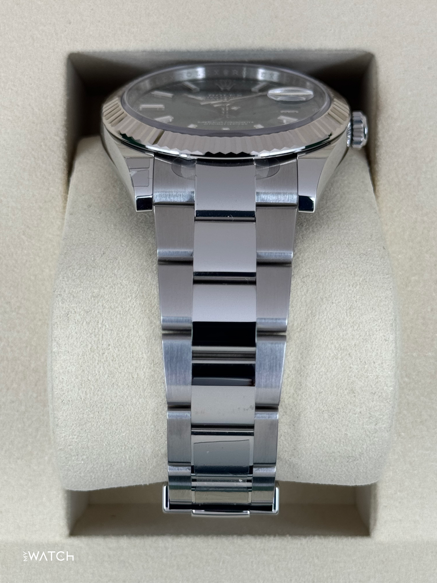 NEW 2025 Rolex Datejust 41mm 126334 Oyster Mint Green Dial - MyWatchLLC